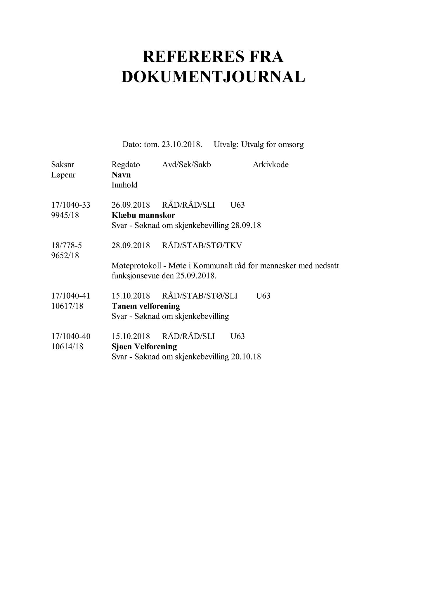 Klæbu Kommune, TRKO/KK/05-UOm/L009: Utvalg for omsorg - Møtedokumenter, 2018, p. 339