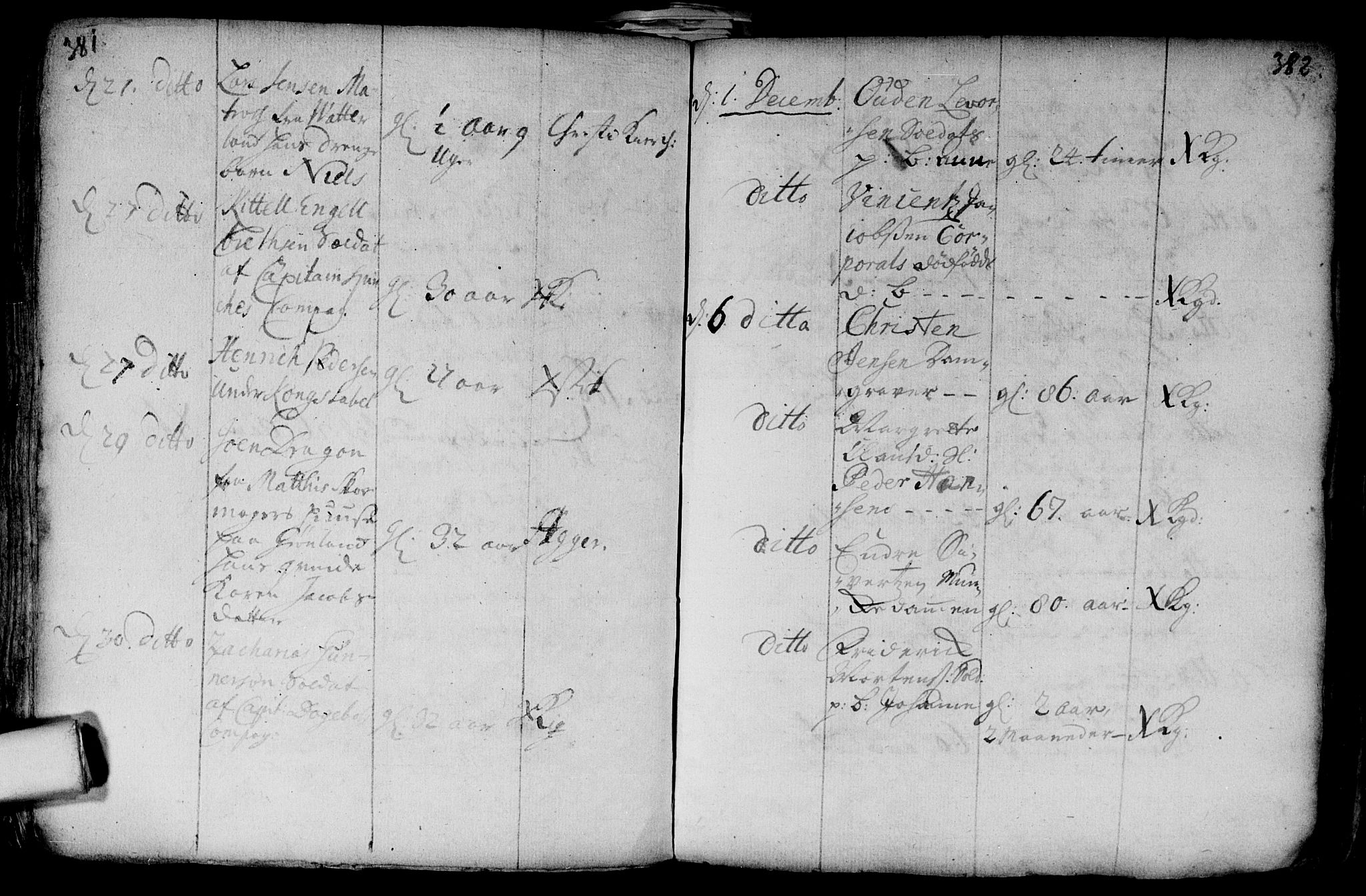 Aker prestekontor kirkebøker, AV/SAO-A-10861/F/L0002: Parish register (official) no. 2, 1714-1720, p. 381-382