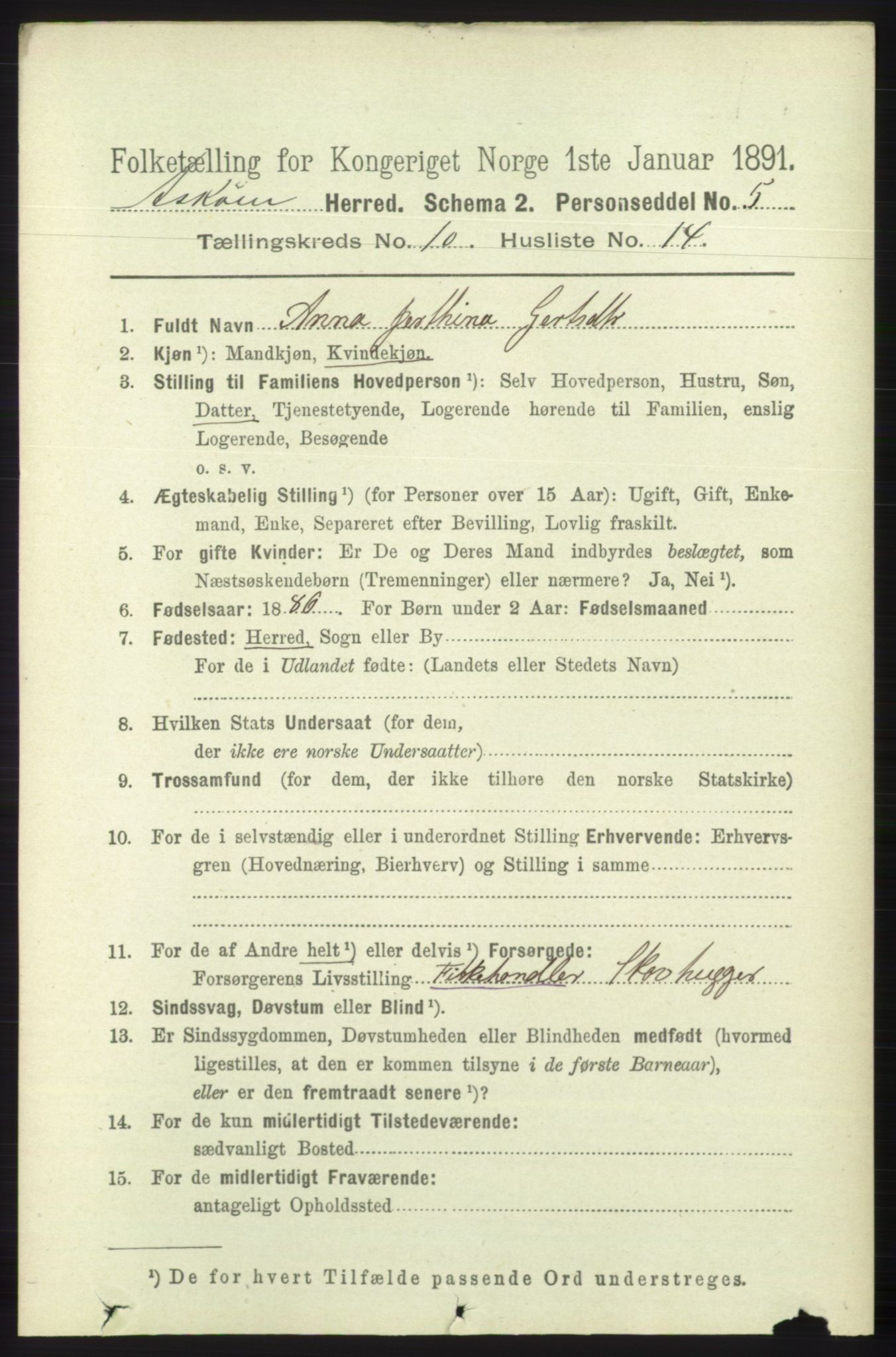 RA, 1891 census for 1247 Askøy, 1891, p. 6477