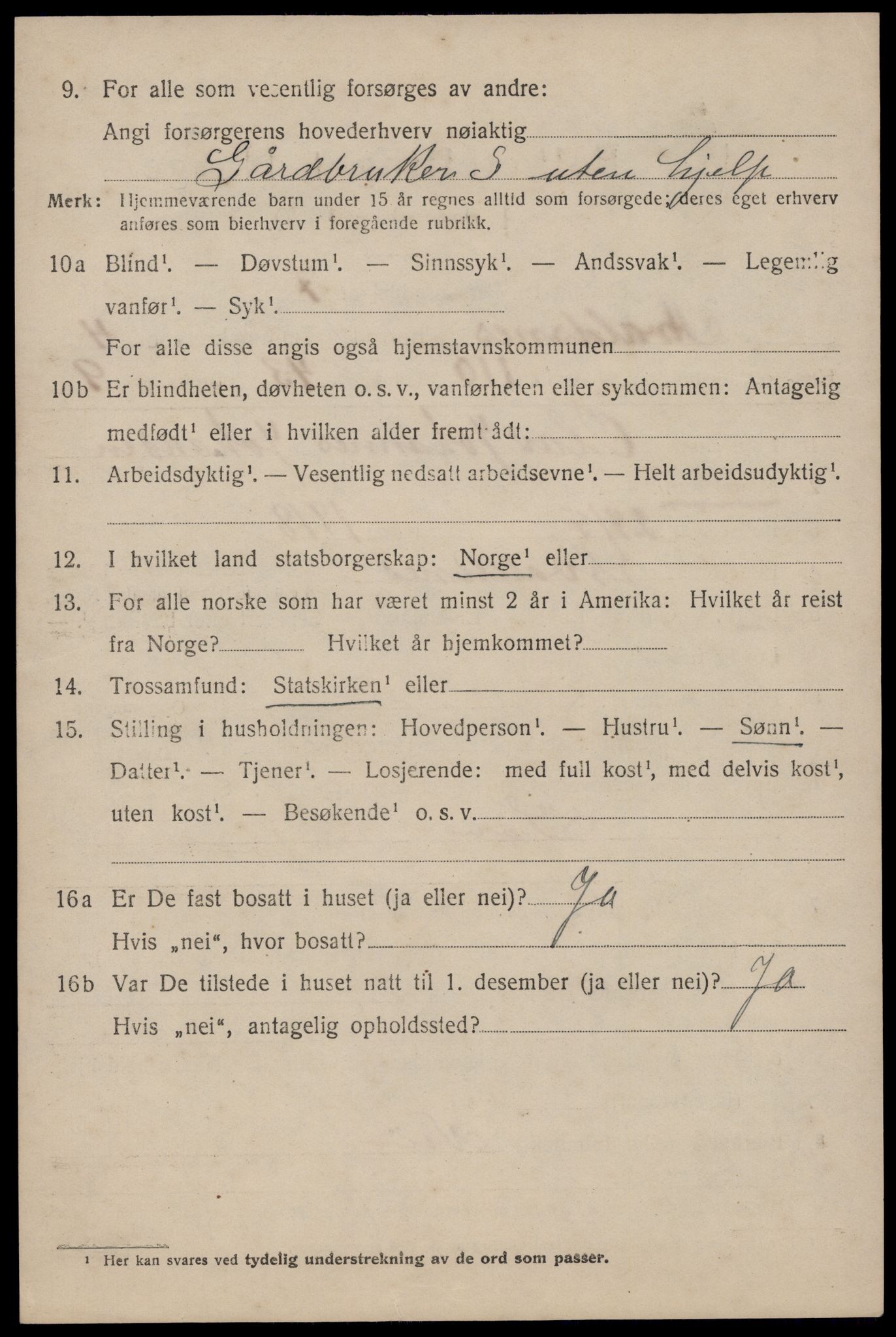 SAST, 1920 census for Avaldsnes, 1920, p. 5160