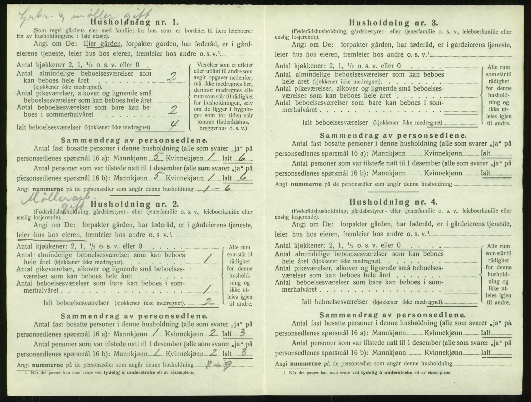 SAT, 1920 census for Rindal, 1920, p. 277