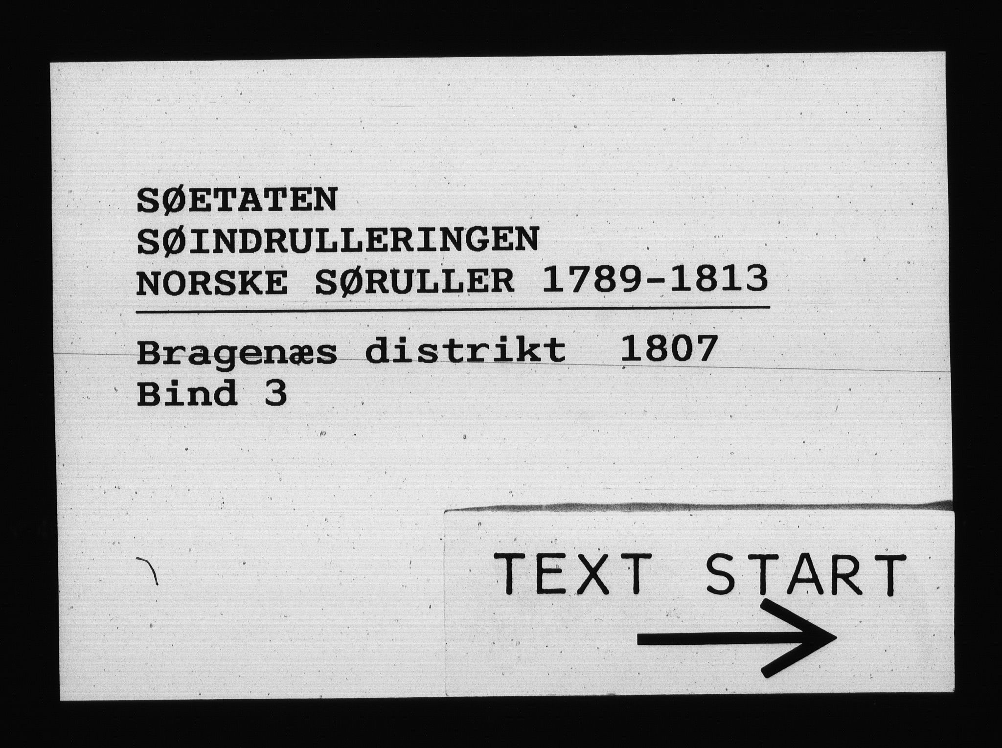 Sjøetaten, RA/EA-3110/F/L0151: Bragernes distrikt, bind 3, 1807