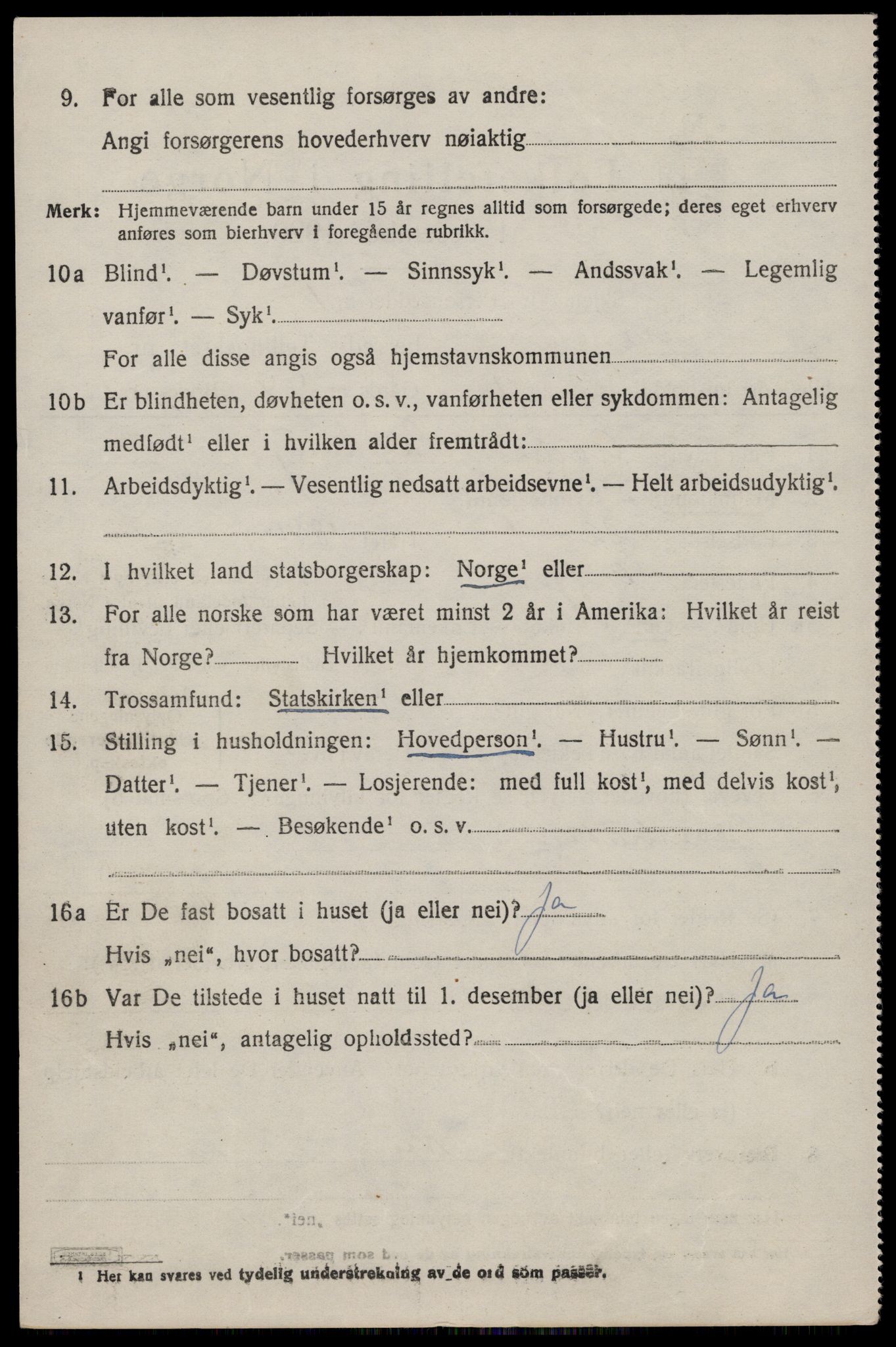 SAST, 1920 census for Vikedal, 1920, p. 2924