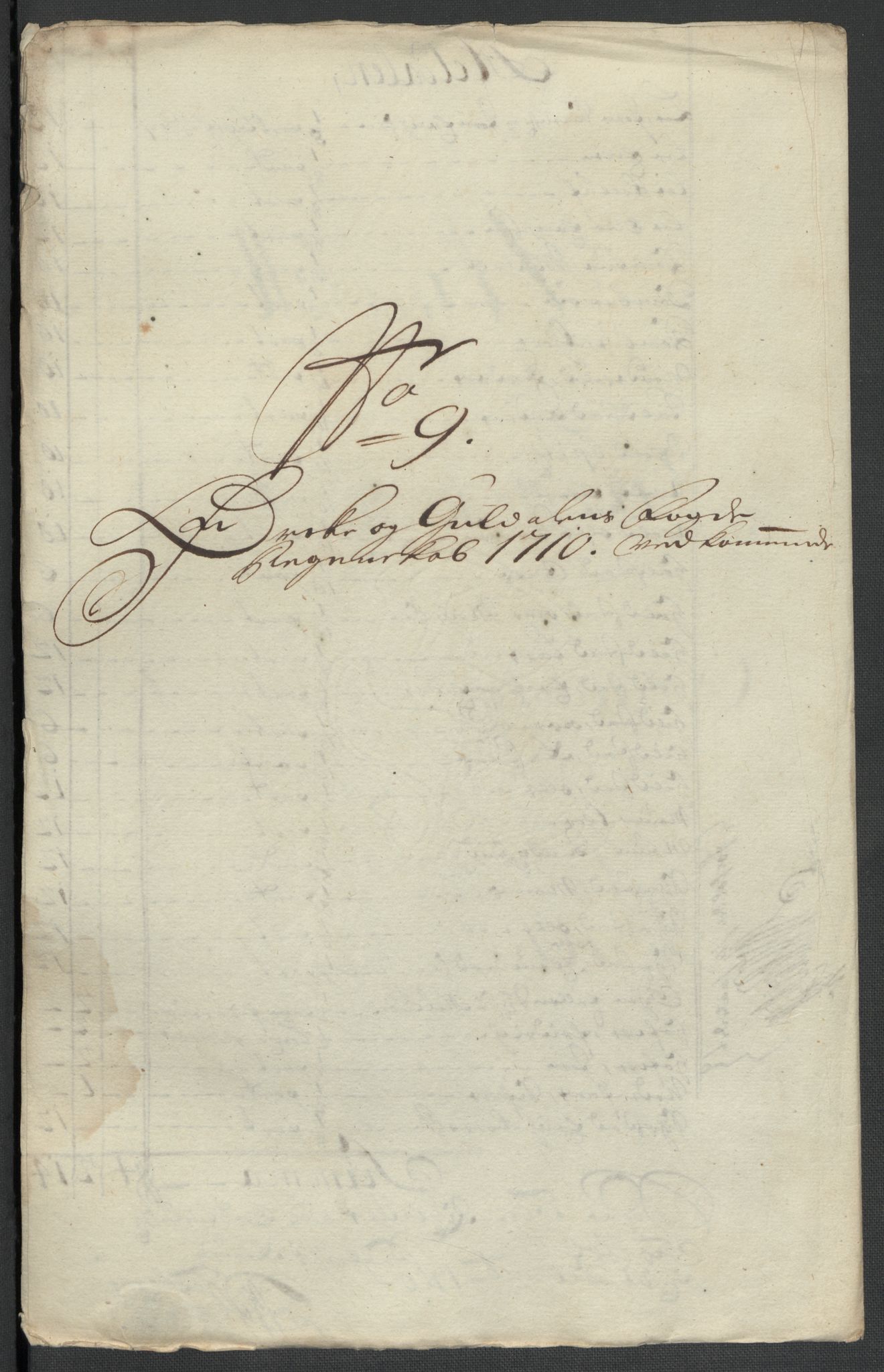Rentekammeret inntil 1814, Reviderte regnskaper, Fogderegnskap, RA/EA-4092/R60/L3960: Fogderegnskap Orkdal og Gauldal, 1710, p. 153