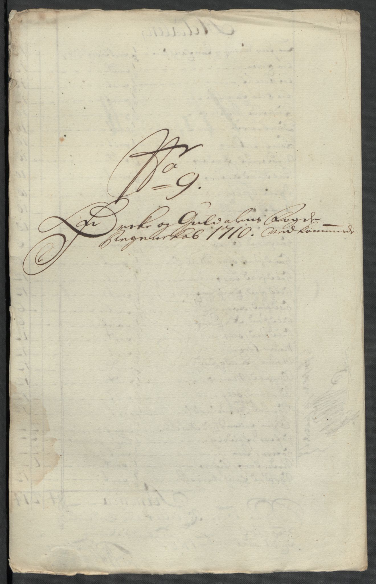 Rentekammeret inntil 1814, Reviderte regnskaper, Fogderegnskap, AV/RA-EA-4092/R60/L3960: Fogderegnskap Orkdal og Gauldal, 1710, p. 153