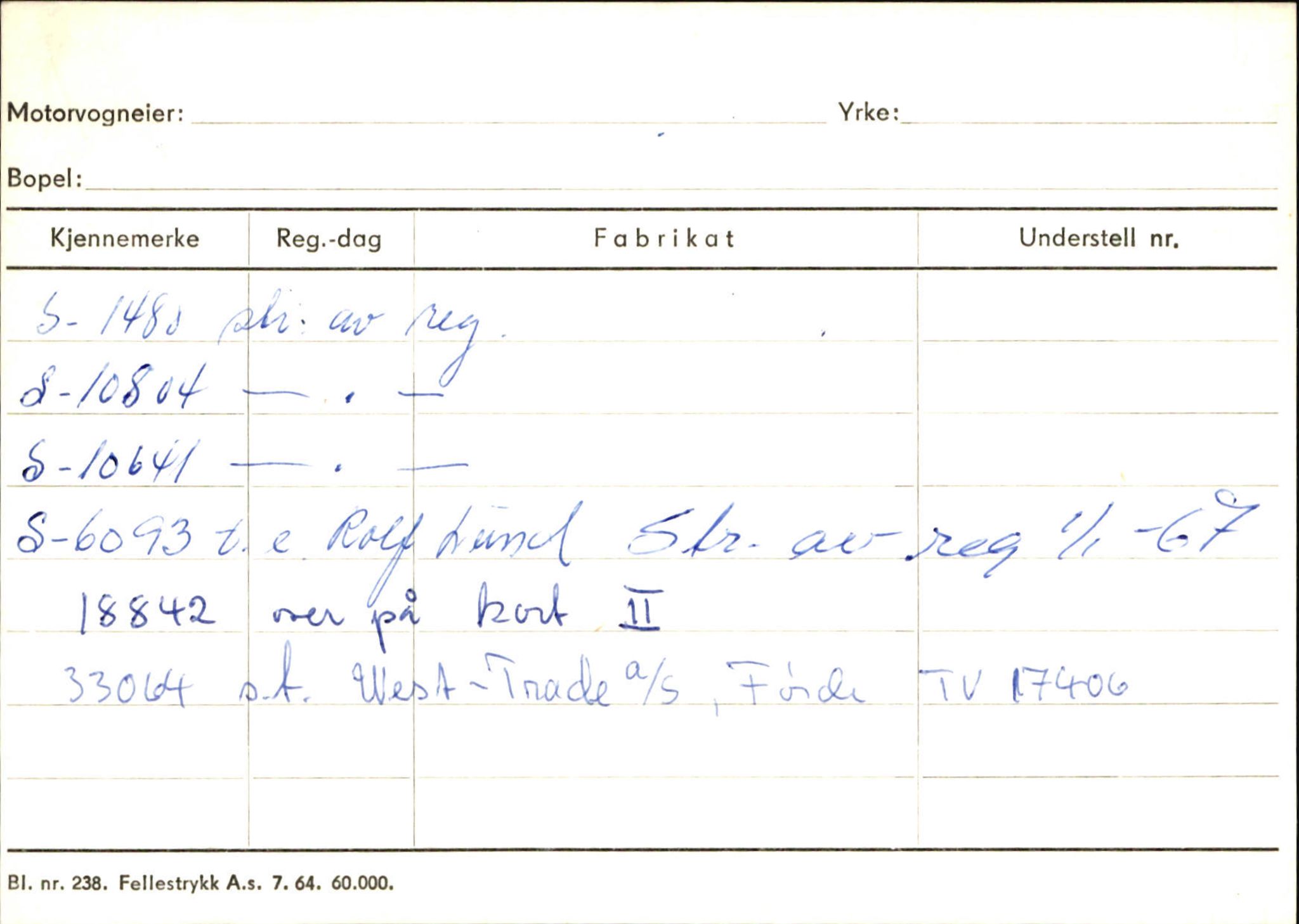 Statens vegvesen, Sogn og Fjordane vegkontor, SAB/A-5301/4/F/L0126: Eigarregister Fjaler M-Å. Leikanger A-Å, 1945-1975, p. 673