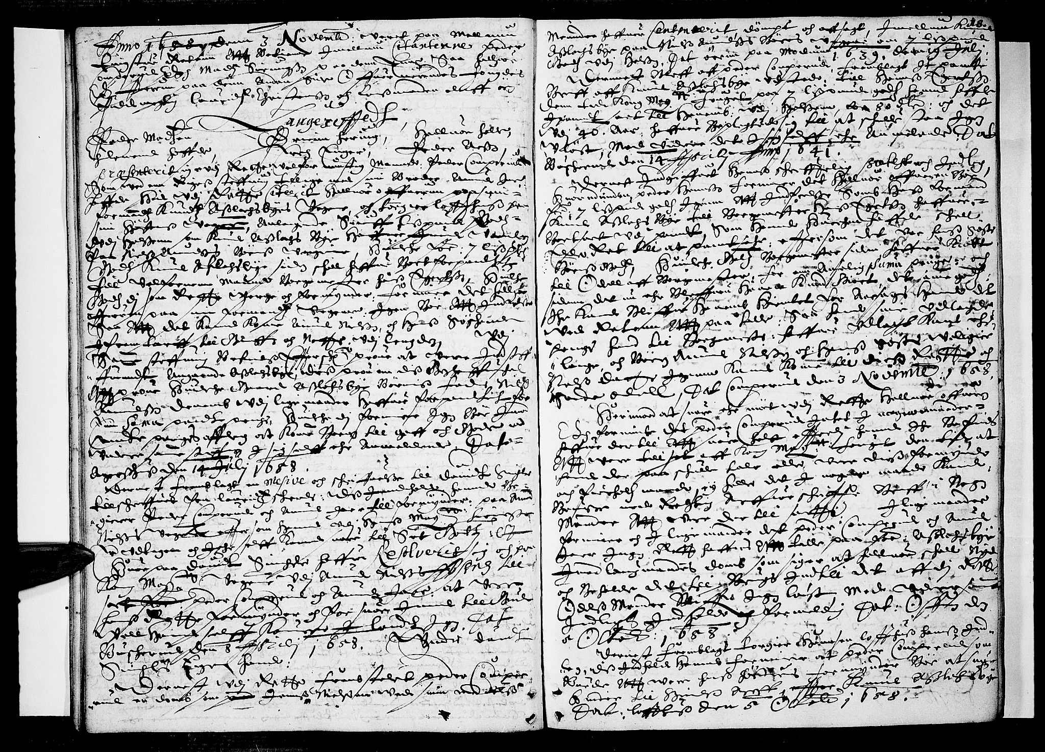 Eiker, Modum og Sigdal sorenskriveri, SAKO/A-123/F/Fa/Faa/L0027: Tingbok, 1658-1660, p. 18