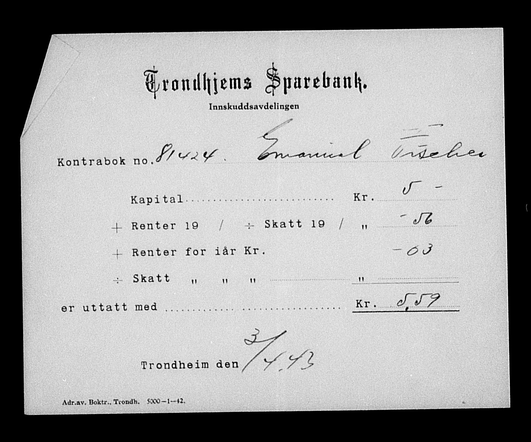 Justisdepartementet, Tilbakeføringskontoret for inndratte formuer, RA/S-1564/H/Hc/Hcb/L0912: --, 1945-1947, p. 311