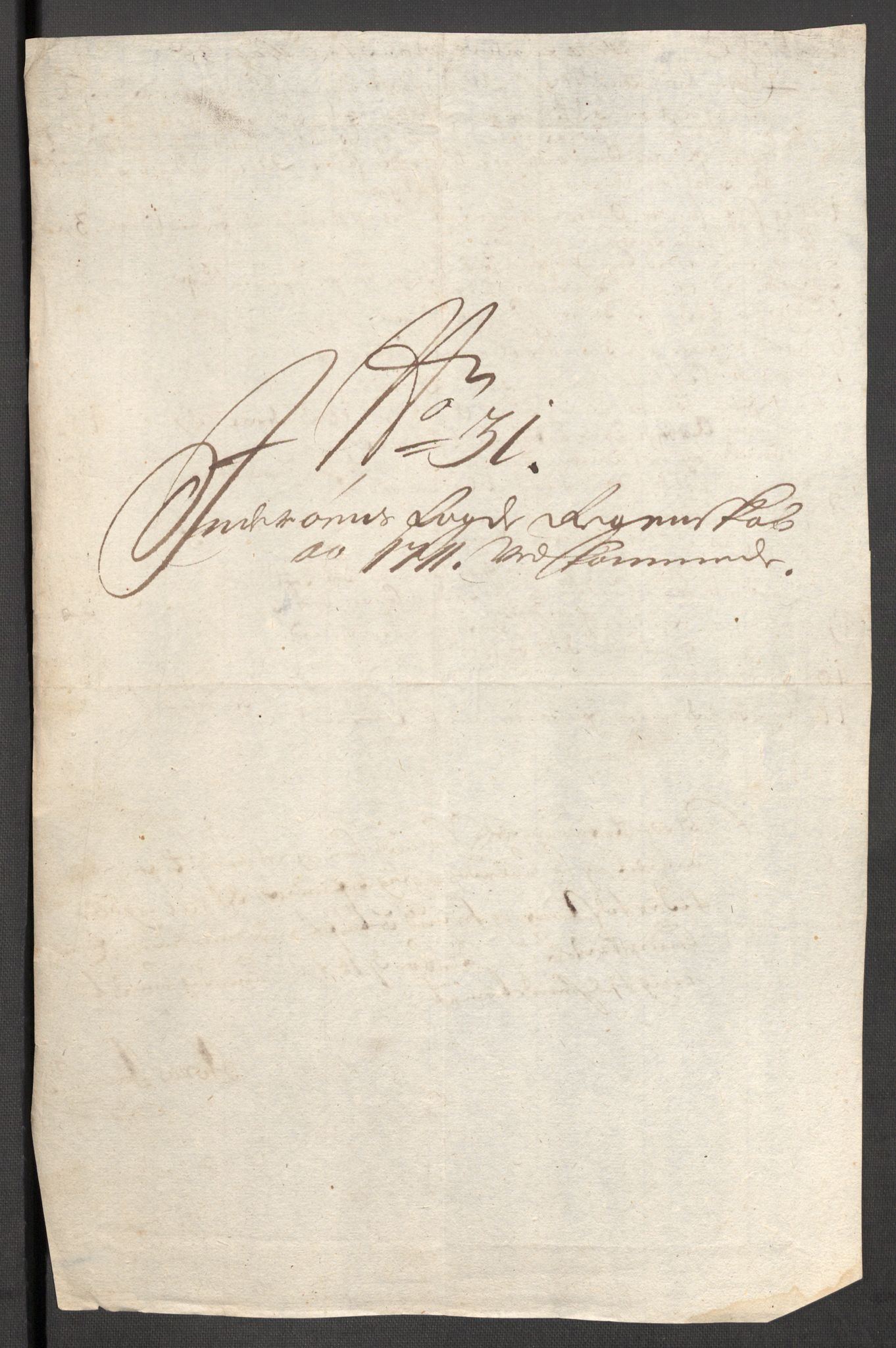 Rentekammeret inntil 1814, Reviderte regnskaper, Fogderegnskap, RA/EA-4092/R63/L4319: Fogderegnskap Inderøy, 1711, p. 300