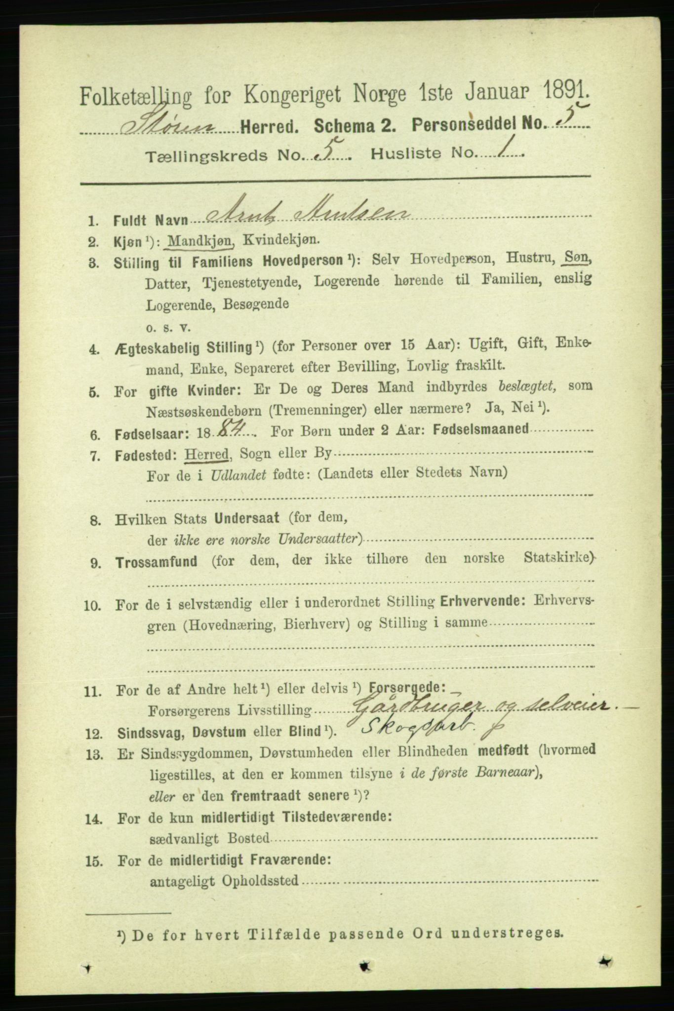 RA, 1891 census for 1648 Støren, 1891, p. 1934