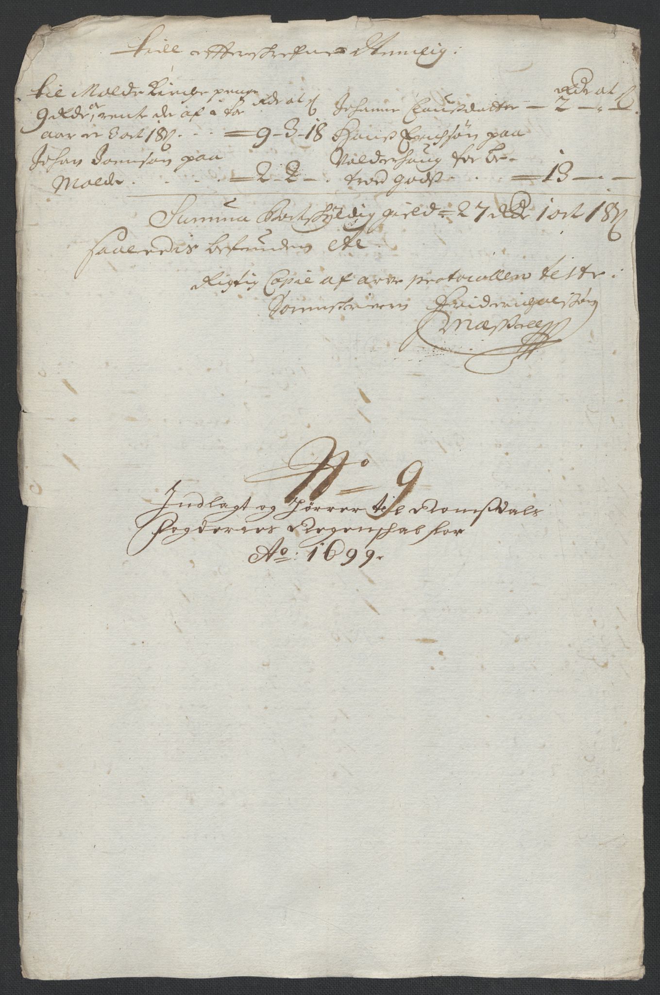 Rentekammeret inntil 1814, Reviderte regnskaper, Fogderegnskap, AV/RA-EA-4092/R55/L3654: Fogderegnskap Romsdal, 1699-1700, p. 92