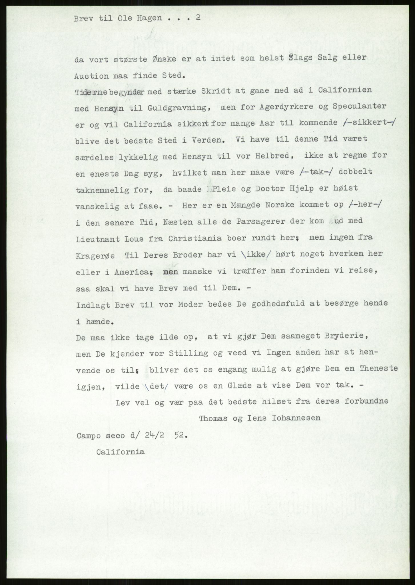 Samlinger til kildeutgivelse, Amerikabrevene, RA/EA-4057/F/L0026: Innlån fra Aust-Agder: Aust-Agder-Arkivet - Erickson, 1838-1914, p. 467