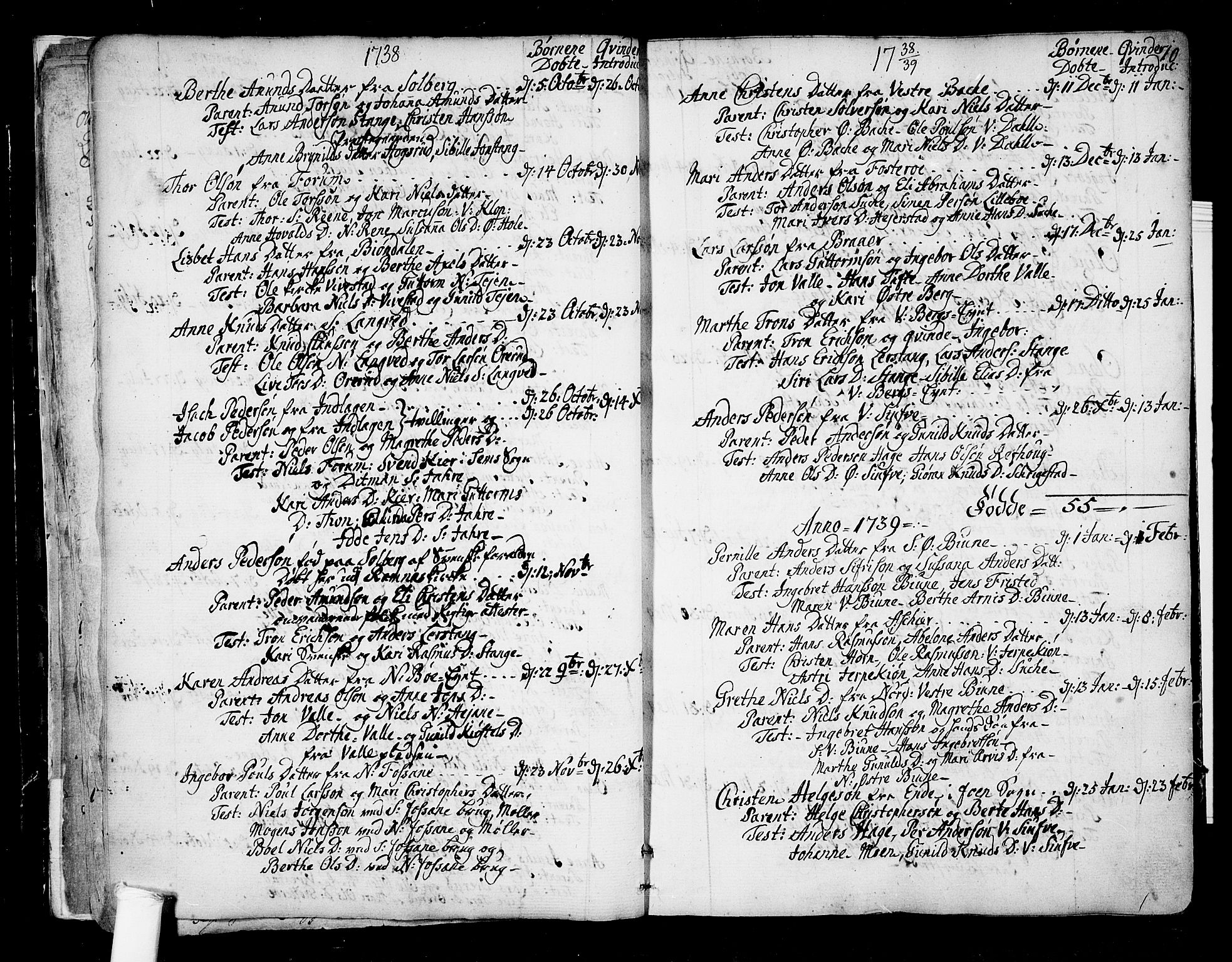 Ramnes kirkebøker, SAKO/A-314/F/Fa/L0001: Parish register (official) no. I 1, 1732-1774, p. 10