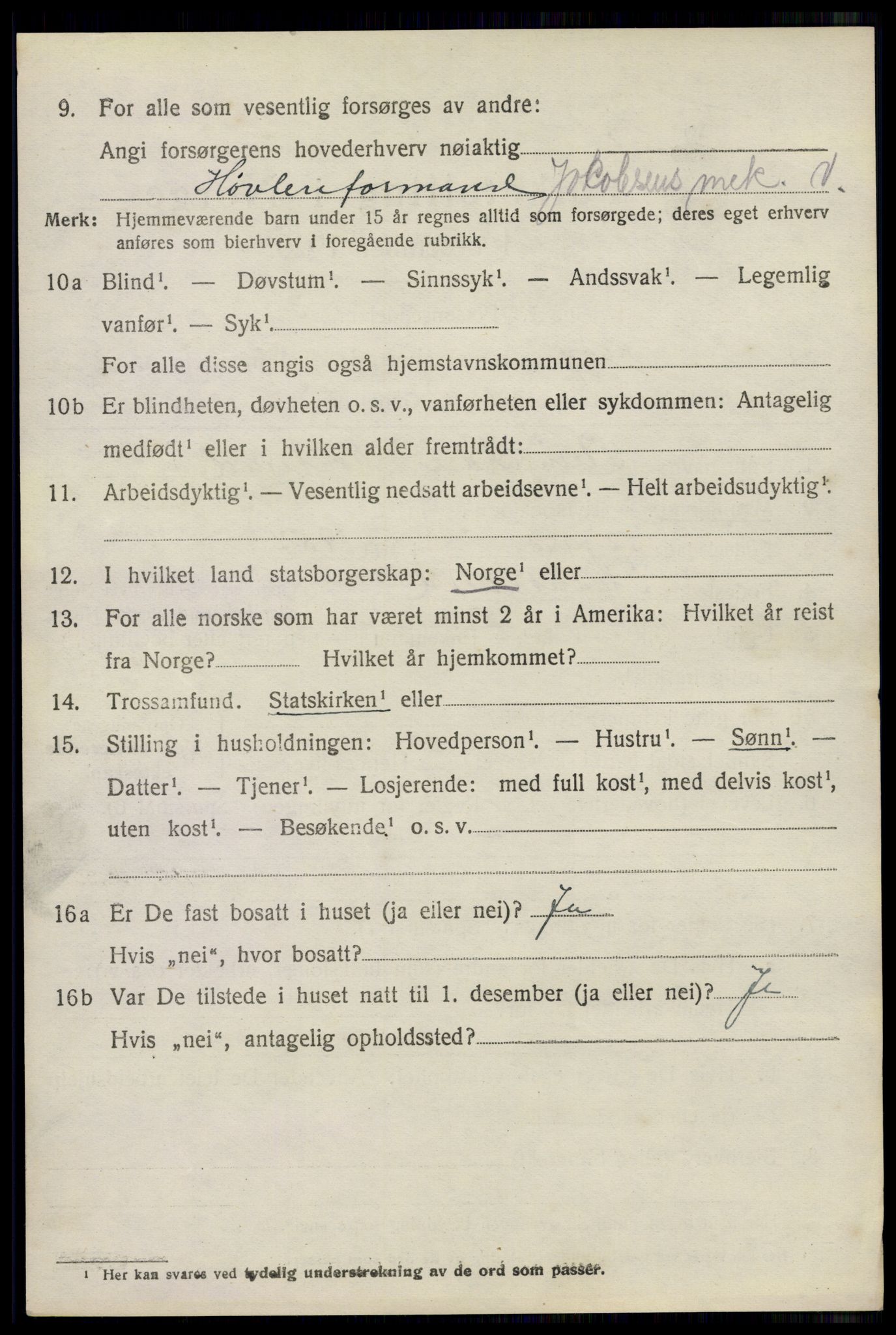 SAO, 1920 census for Onsøy, 1920, p. 6421