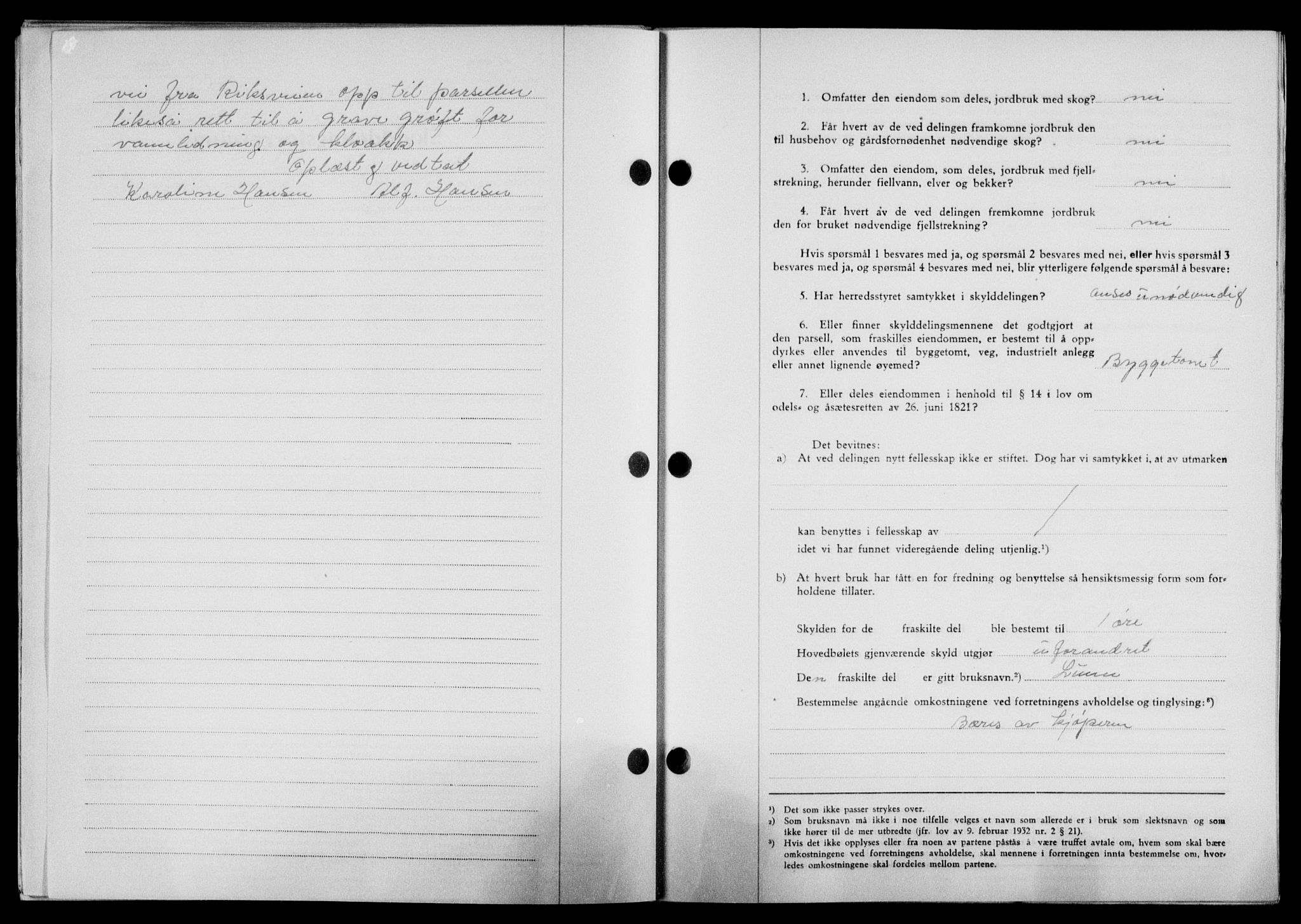 Lofoten sorenskriveri, SAT/A-0017/1/2/2C/L0024a: Mortgage book no. 24a, 1950-1950, Diary no: : 2575/1950