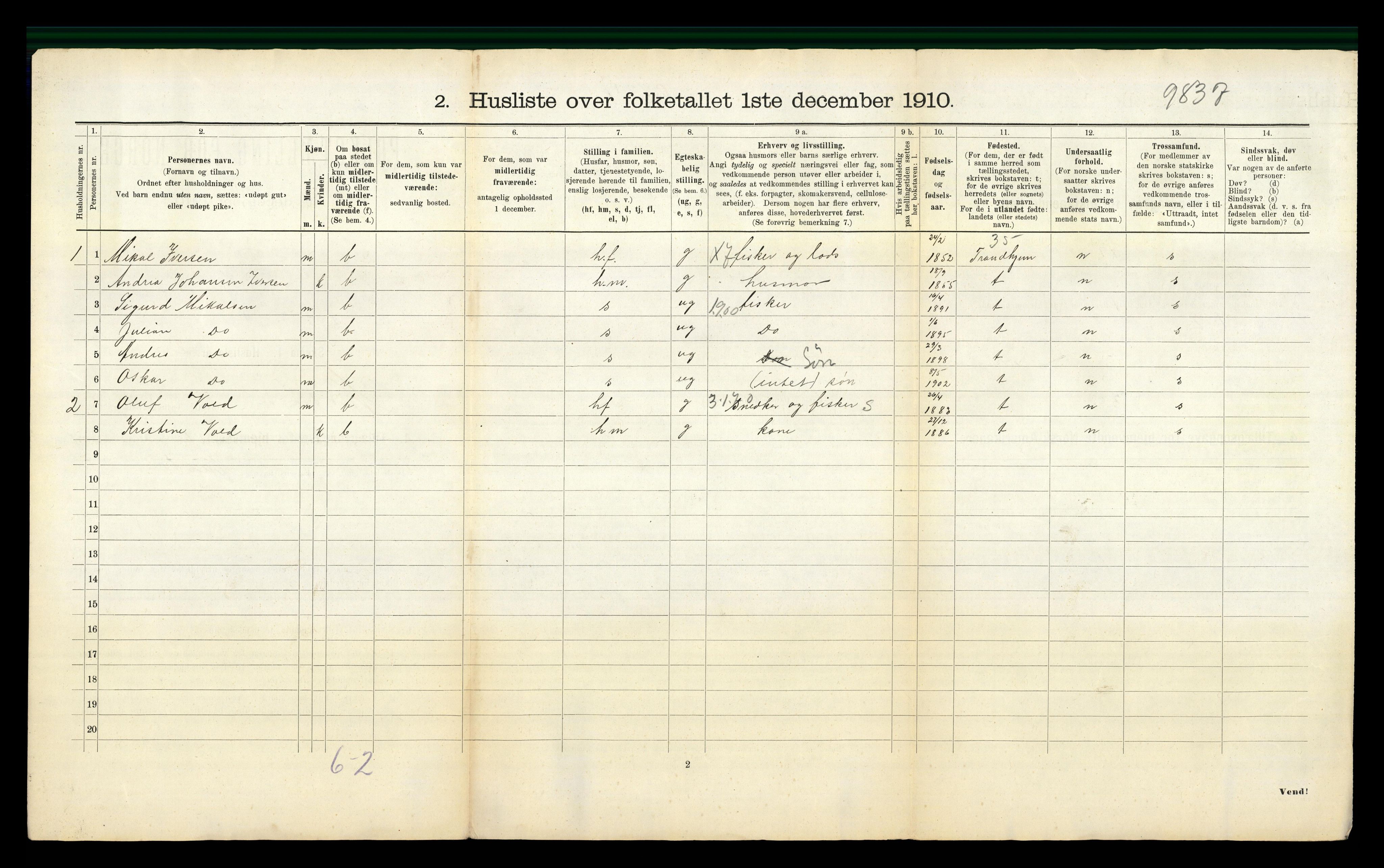 RA, 1910 census for Nord-Frøya, 1910, p. 1347