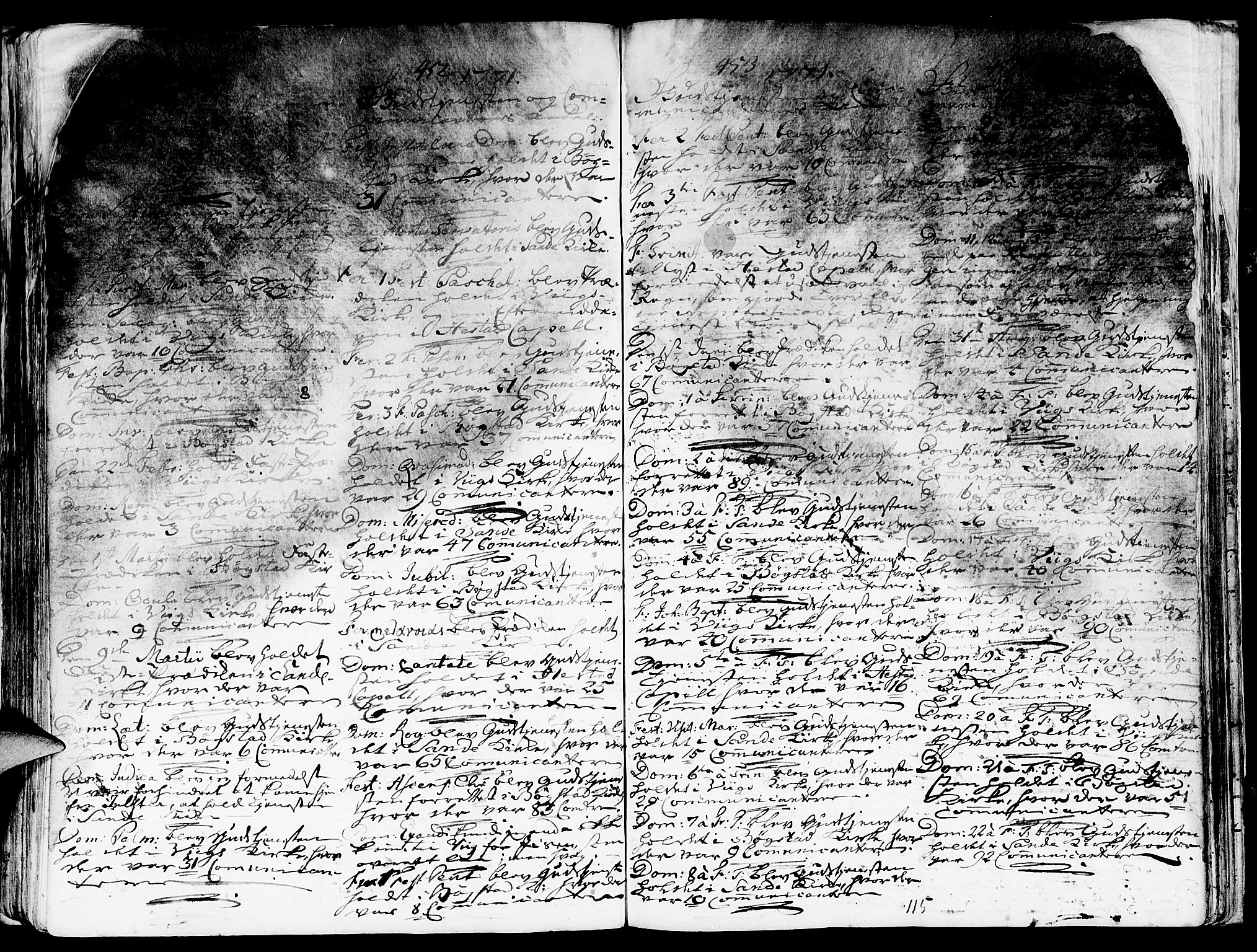 Gaular sokneprestembete, SAB/A-80001/H/Haa: Parish register (official) no. A 1, 1755-1785, p. 115