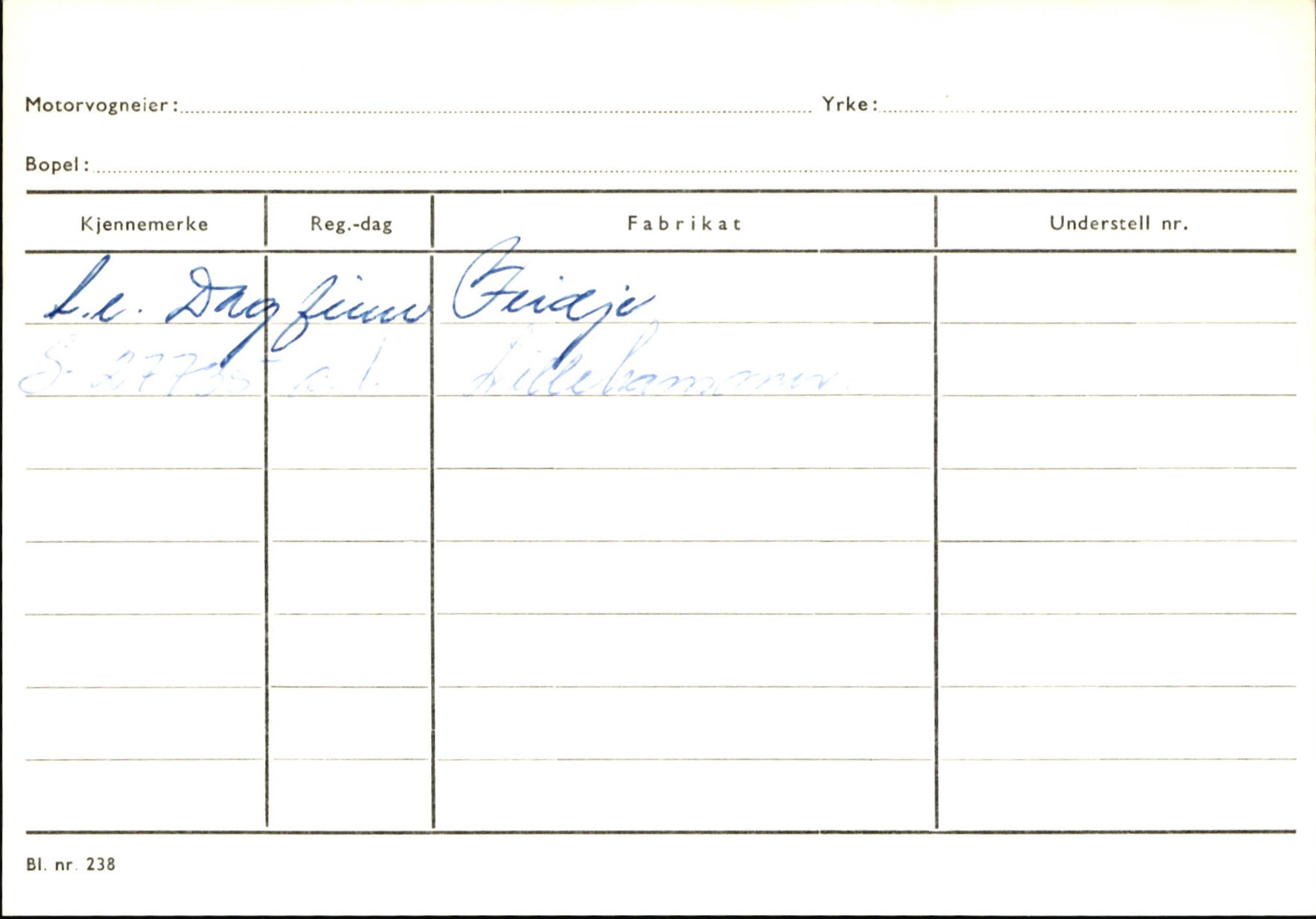 Statens vegvesen, Sogn og Fjordane vegkontor, SAB/A-5301/4/F/L0146: Registerkort Årdal R-Å samt diverse kort, 1945-1975, p. 990