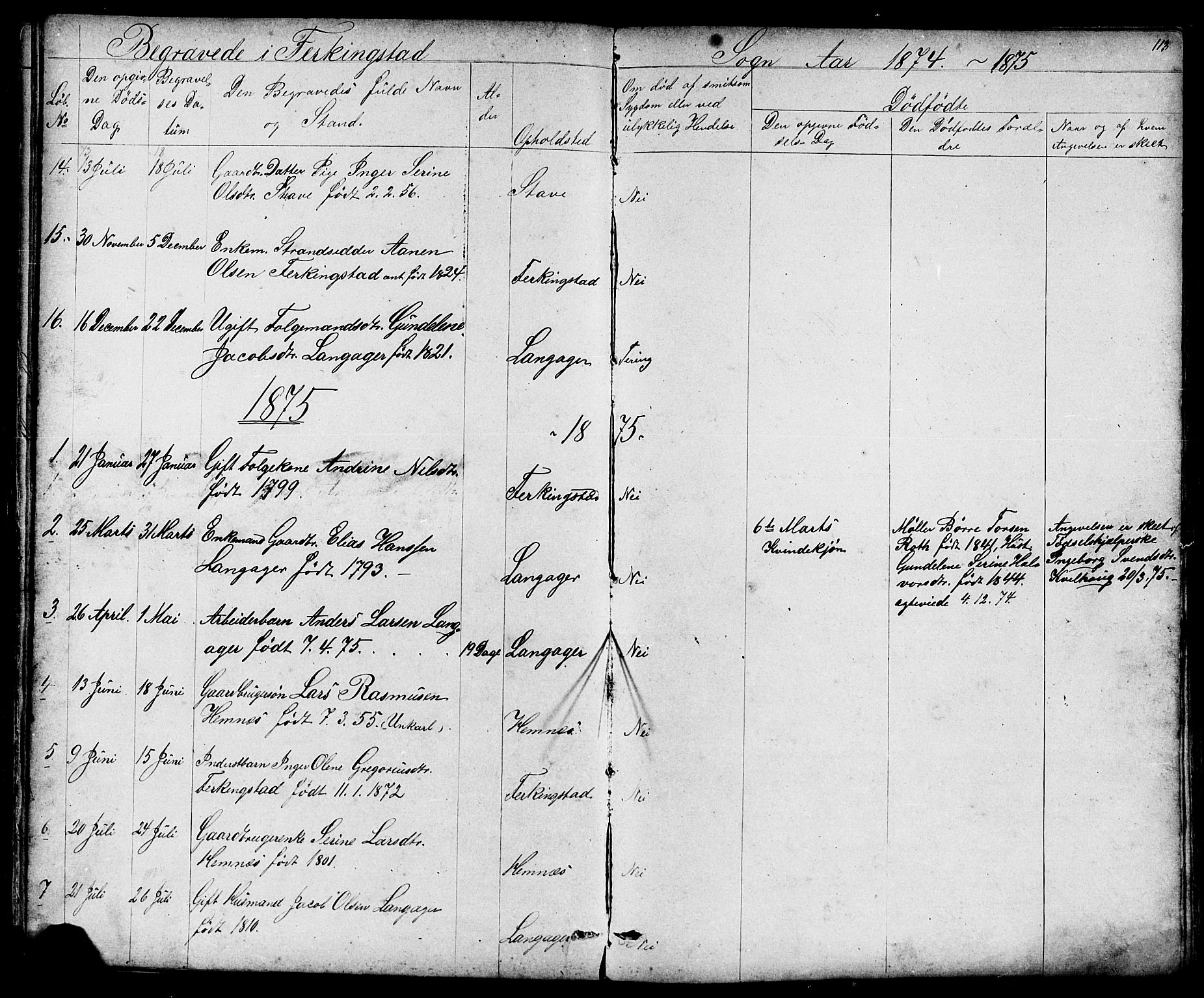 Skudenes sokneprestkontor, SAST/A -101849/H/Ha/Hab/L0006: Parish register (copy) no. B 6, 1874-1908, p. 113