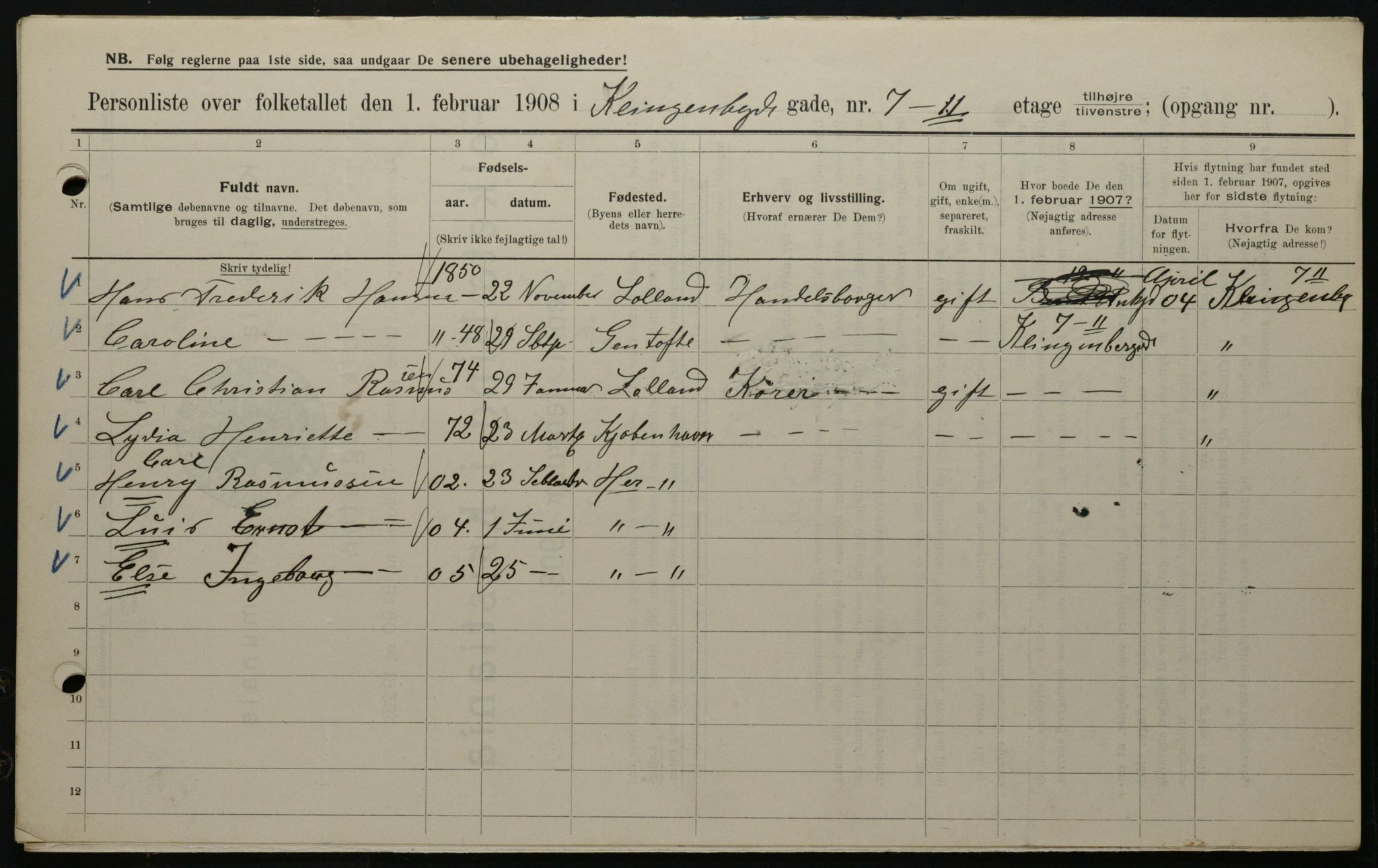 OBA, Municipal Census 1908 for Kristiania, 1908, p. 46351