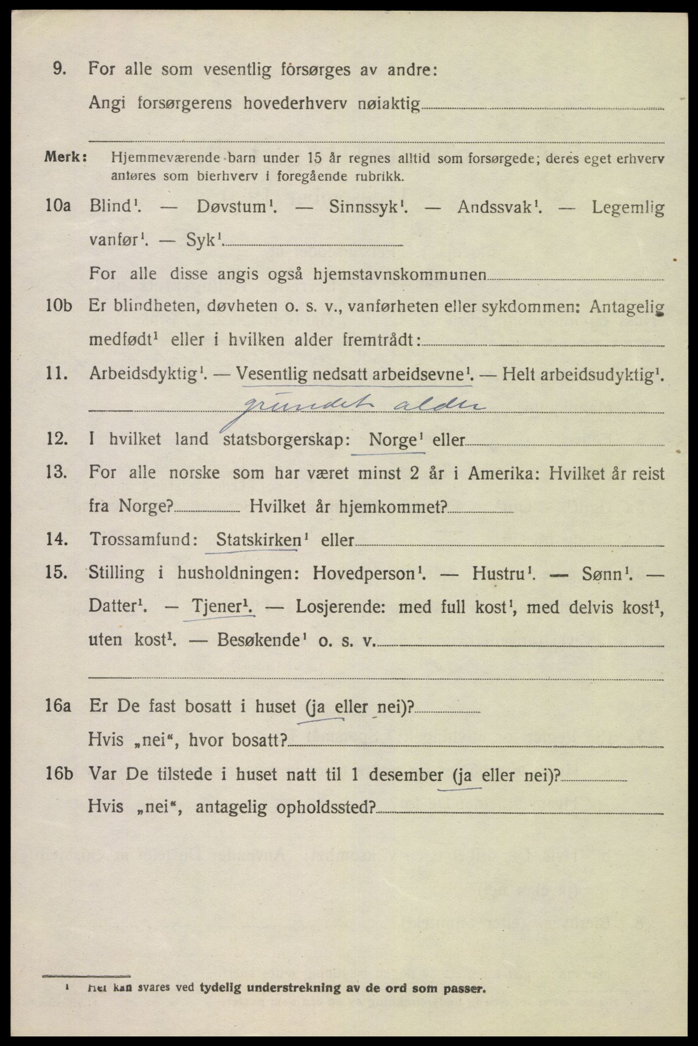 SAK, 1920 census for Lista, 1920, p. 5510