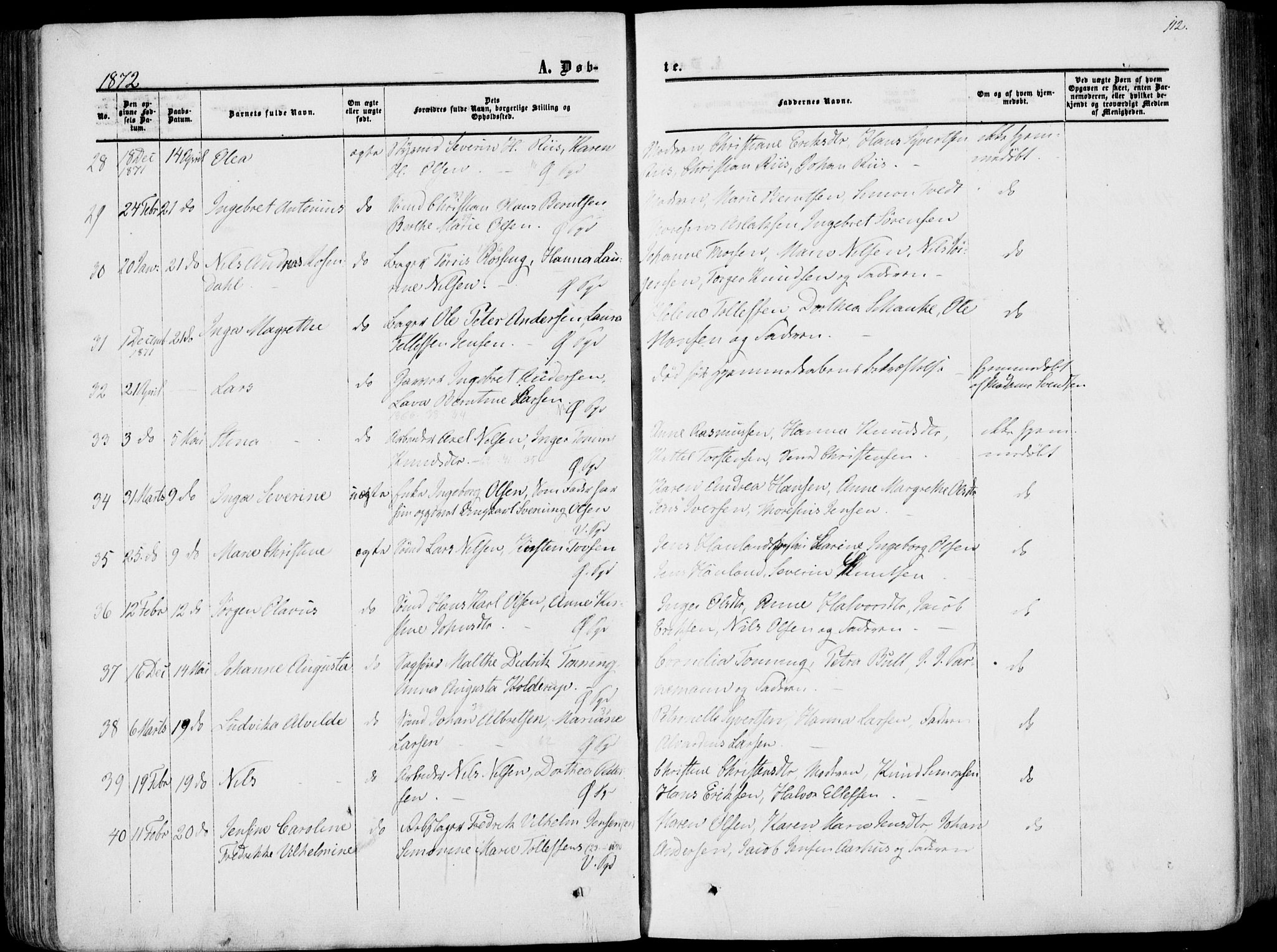 Porsgrunn kirkebøker , AV/SAKO-A-104/F/Fa/L0007: Parish register (official) no. 7, 1858-1877, p. 112