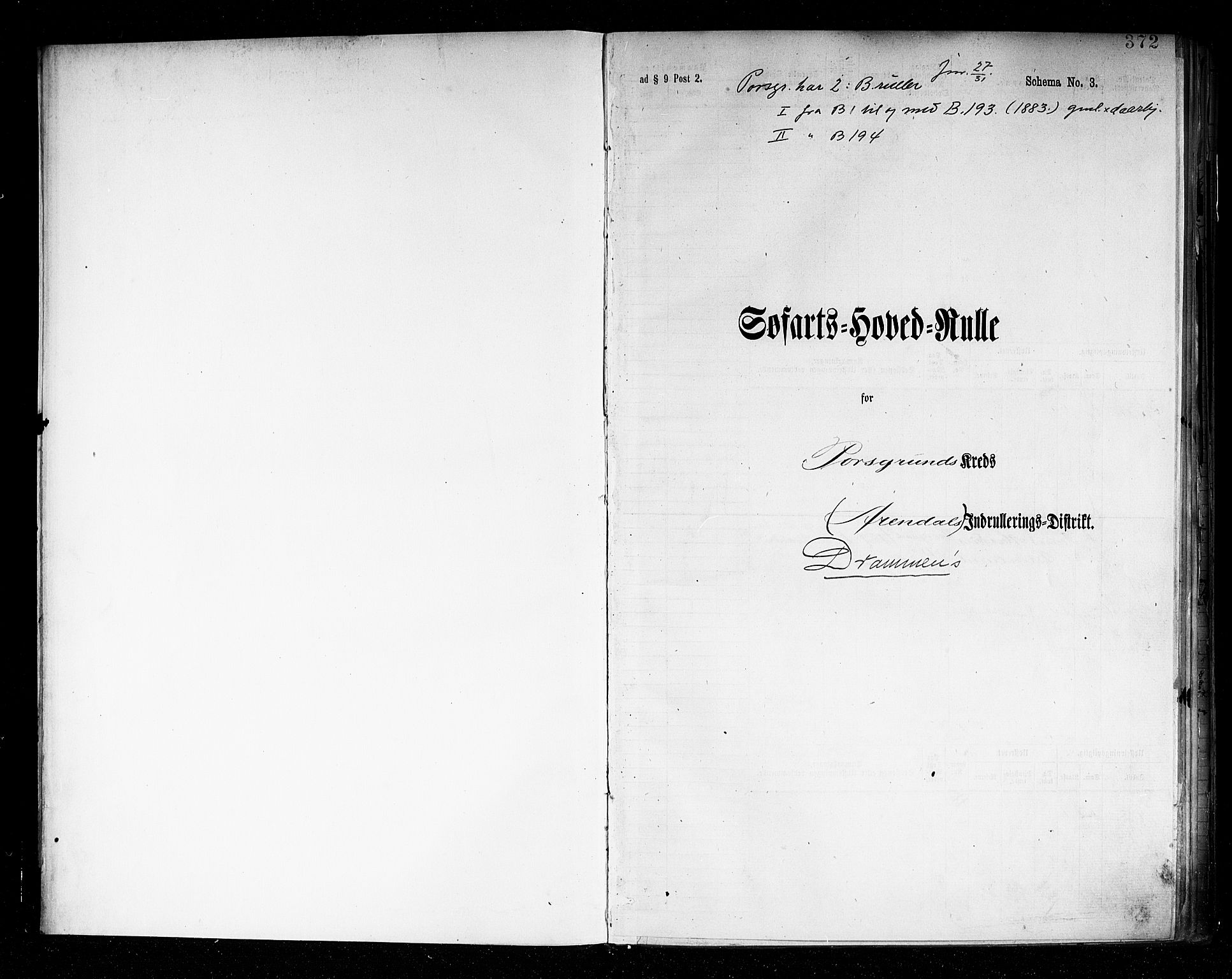 Porsgrunn innrulleringskontor, SAKO/A-829/F/Fc/L0006: Hovedrulle, 1887, p. 3