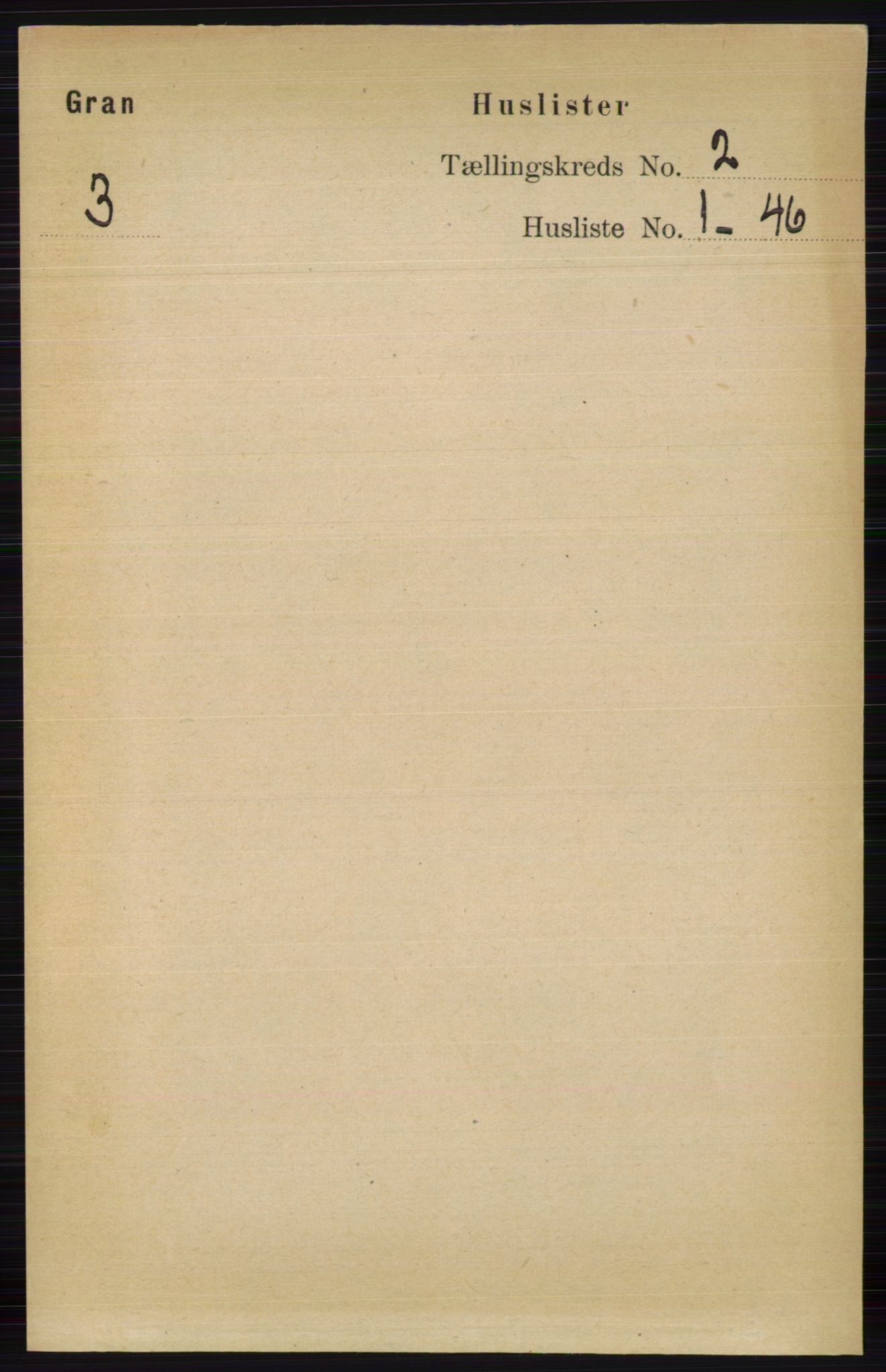 RA, 1891 census for 0534 Gran, 1891, p. 279