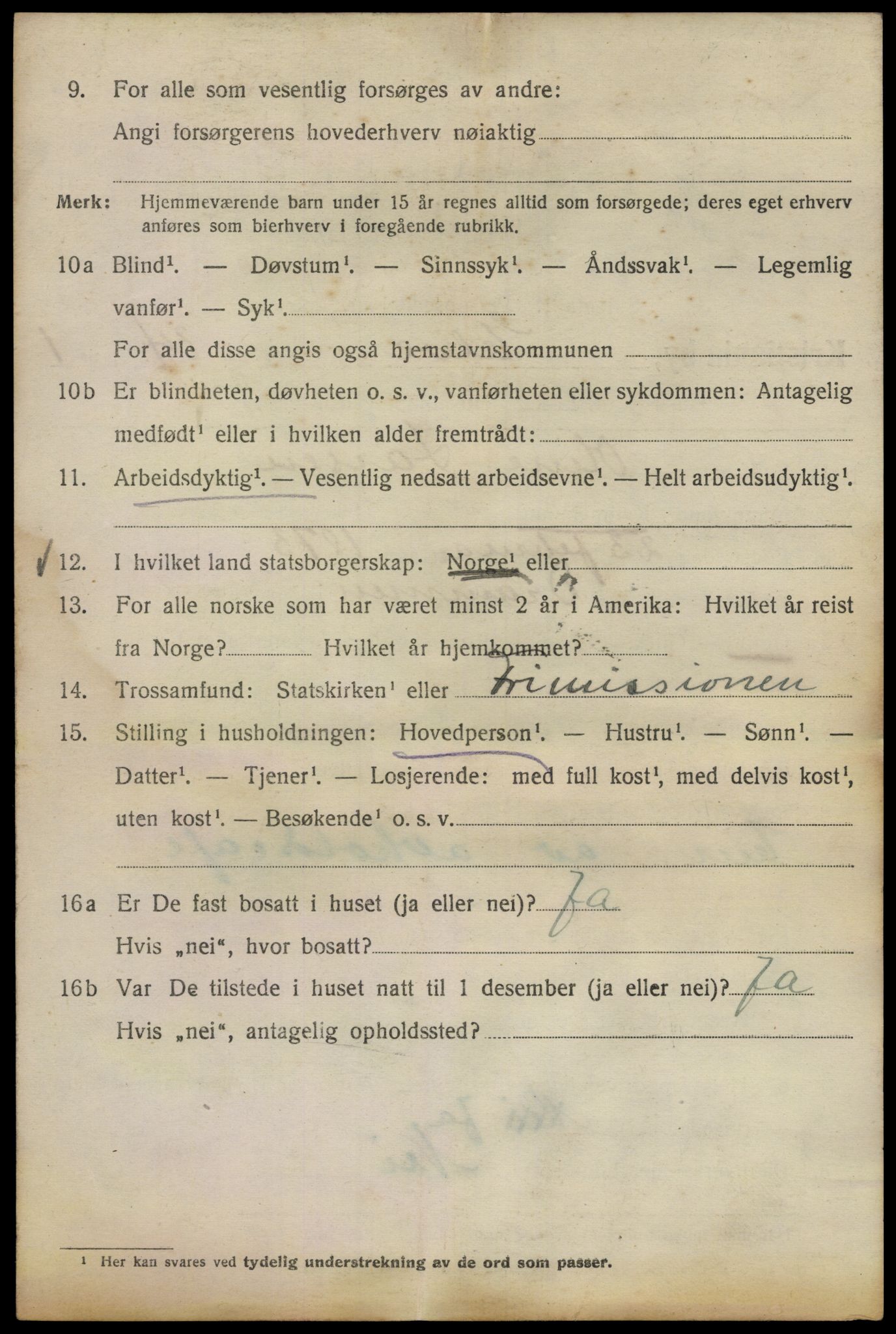 SAO, 1920 census for Kristiania, 1920, p. 215394