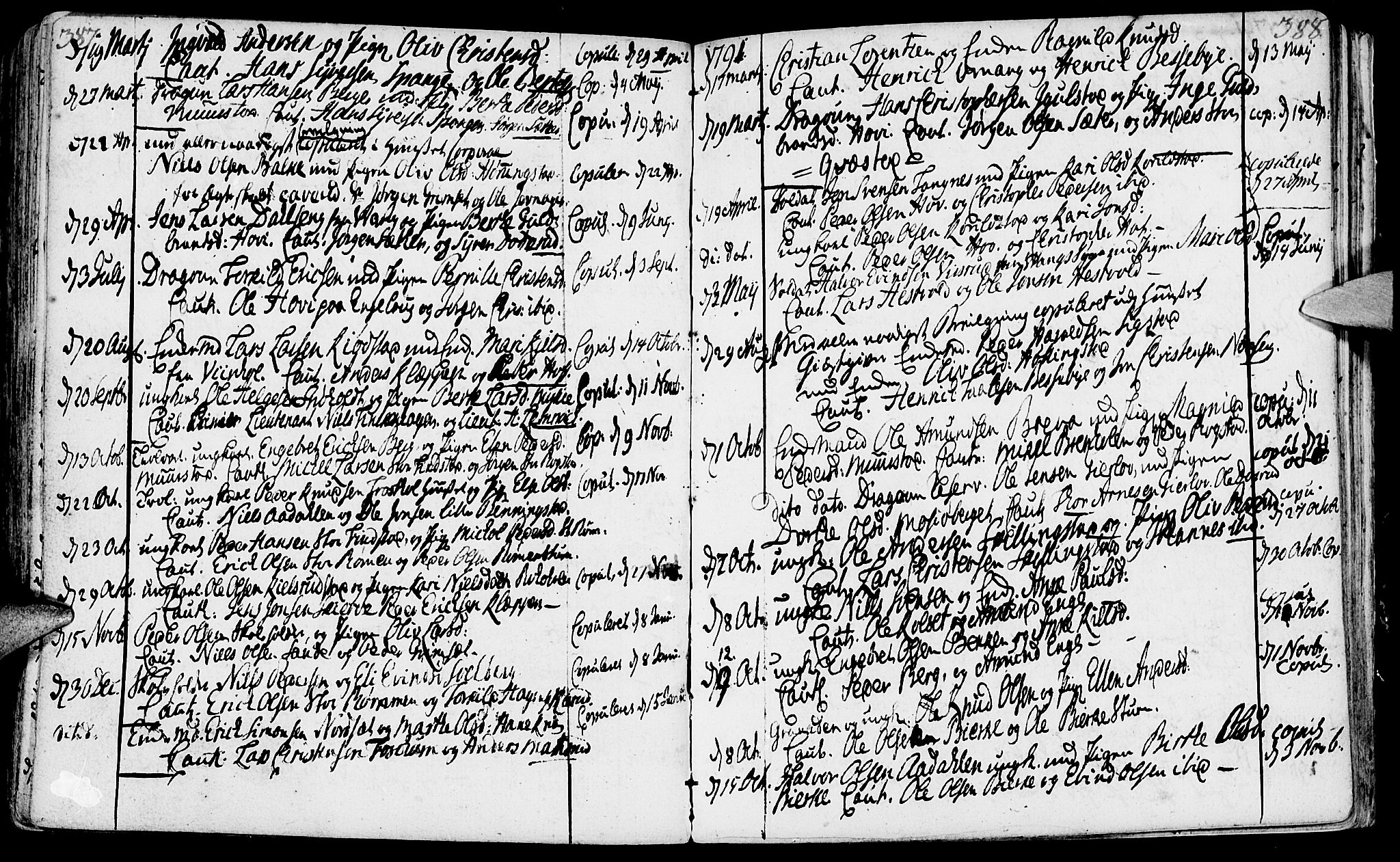 Løten prestekontor, AV/SAH-PREST-022/K/Ka/L0003: Parish register (official) no. 3, 1773-1800, p. 387-388