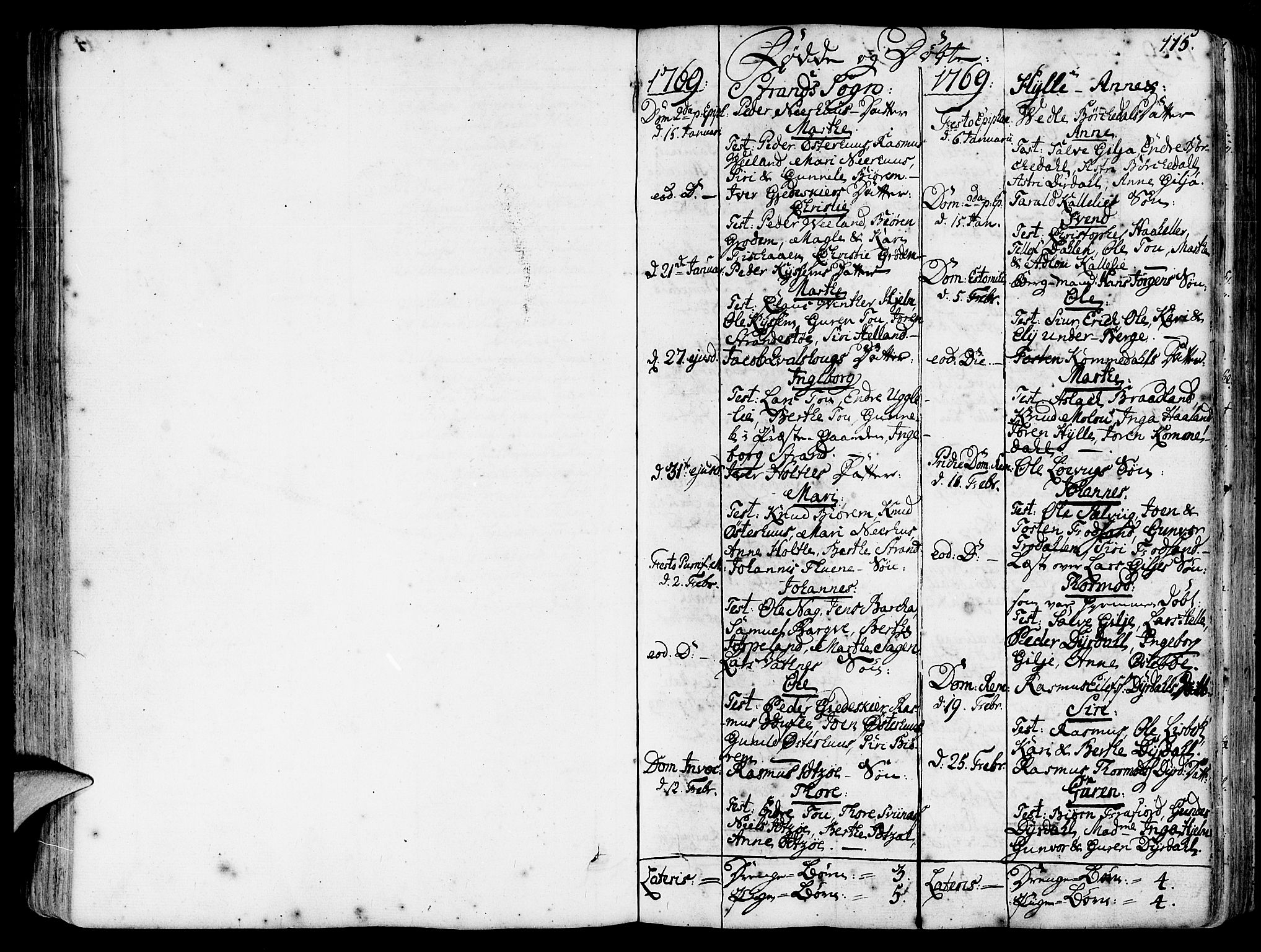 Strand sokneprestkontor, SAST/A-101828/H/Ha/Haa/L0003: Parish register (official) no. A 3, 1769-1816, p. 115