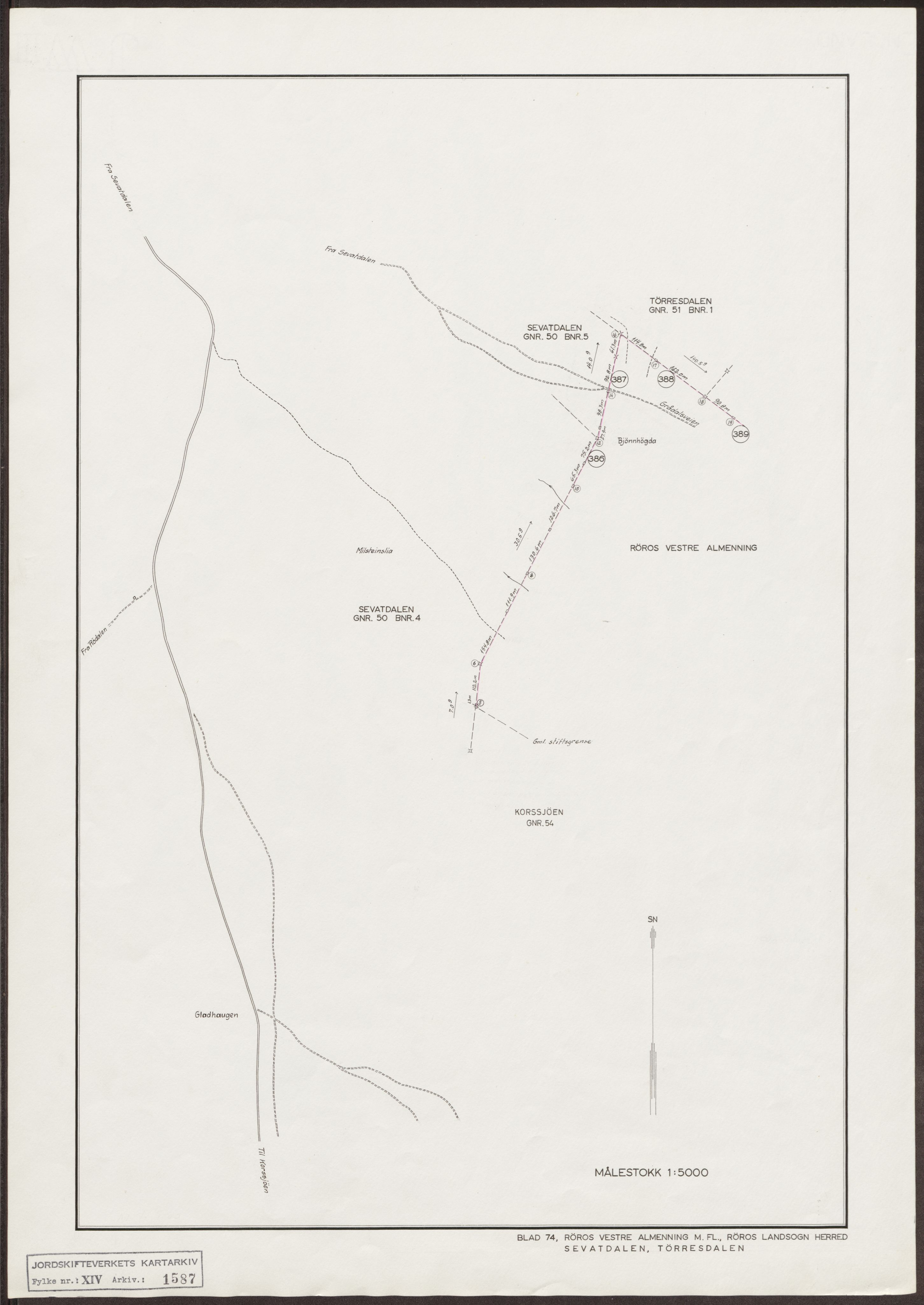 Jordskifteverkets kartarkiv, RA/S-3929/T, 1859-1988, p. 2490