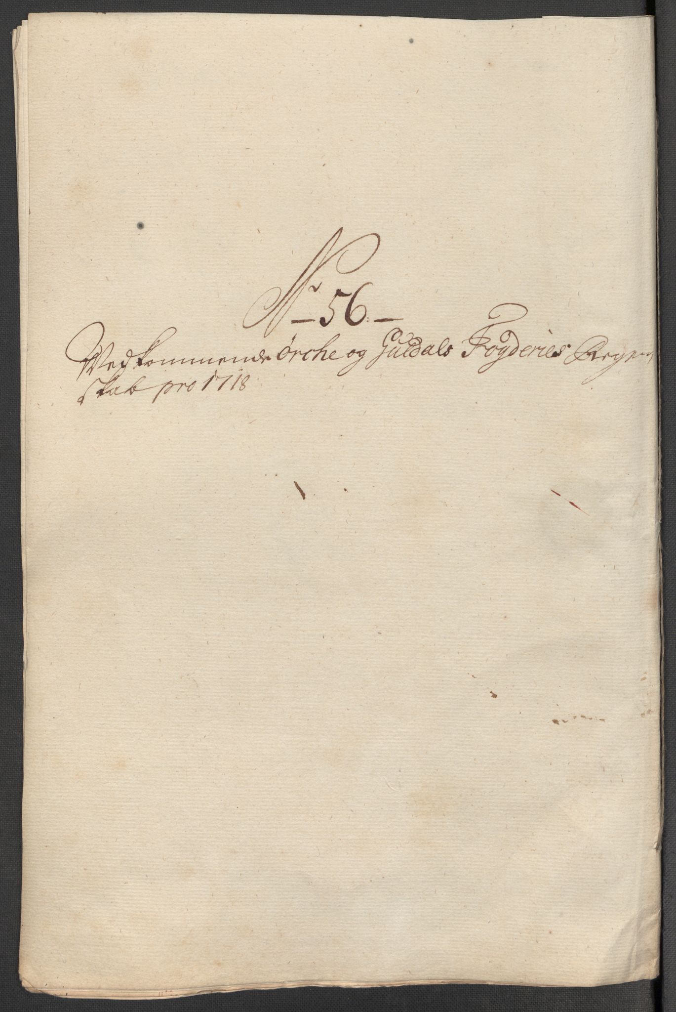 Rentekammeret inntil 1814, Reviderte regnskaper, Fogderegnskap, RA/EA-4092/R60/L3972: Fogderegnskap Orkdal og Gauldal, 1718, p. 102