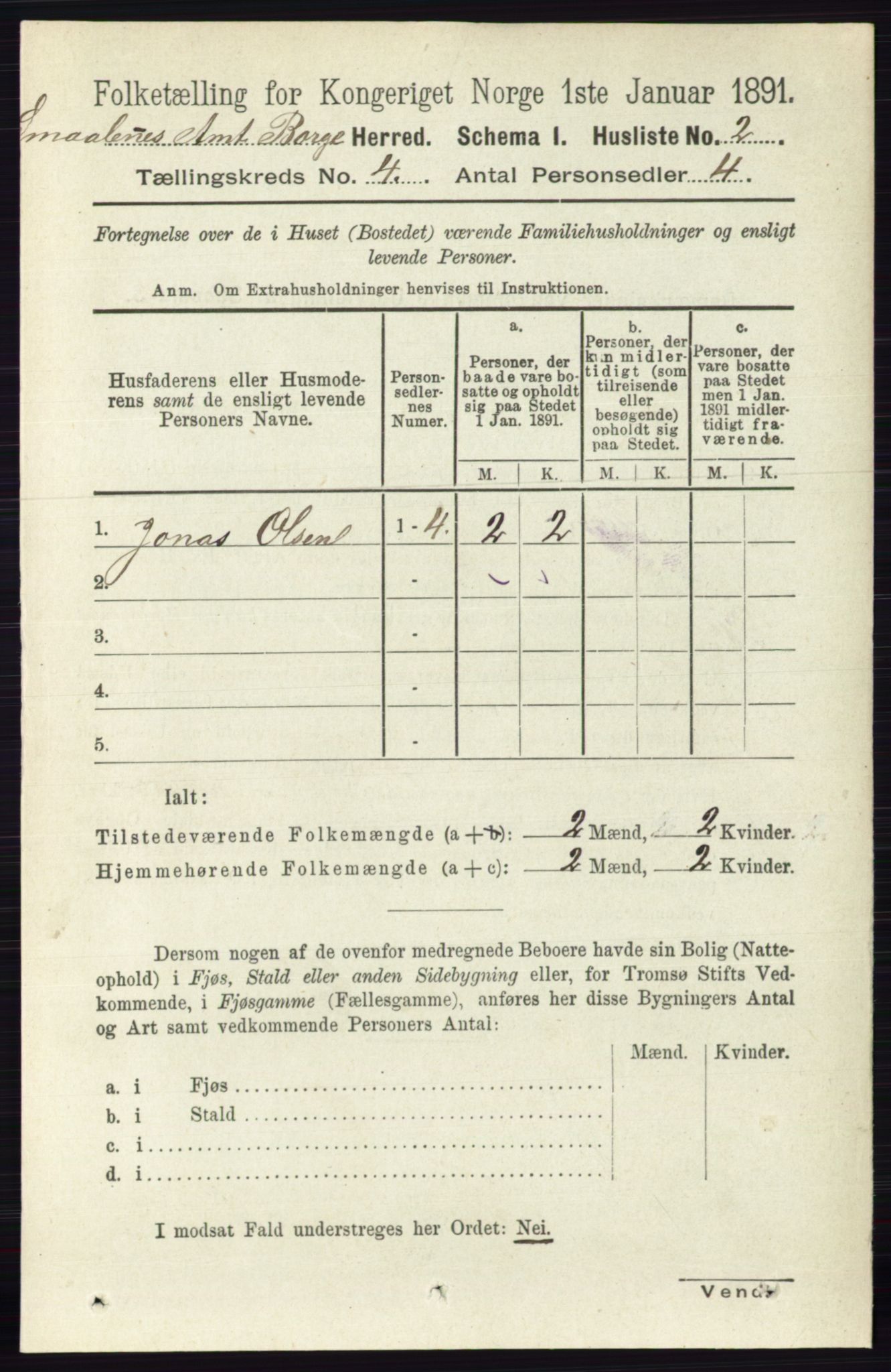 RA, 1891 census for 0113 Borge, 1891, p. 1559