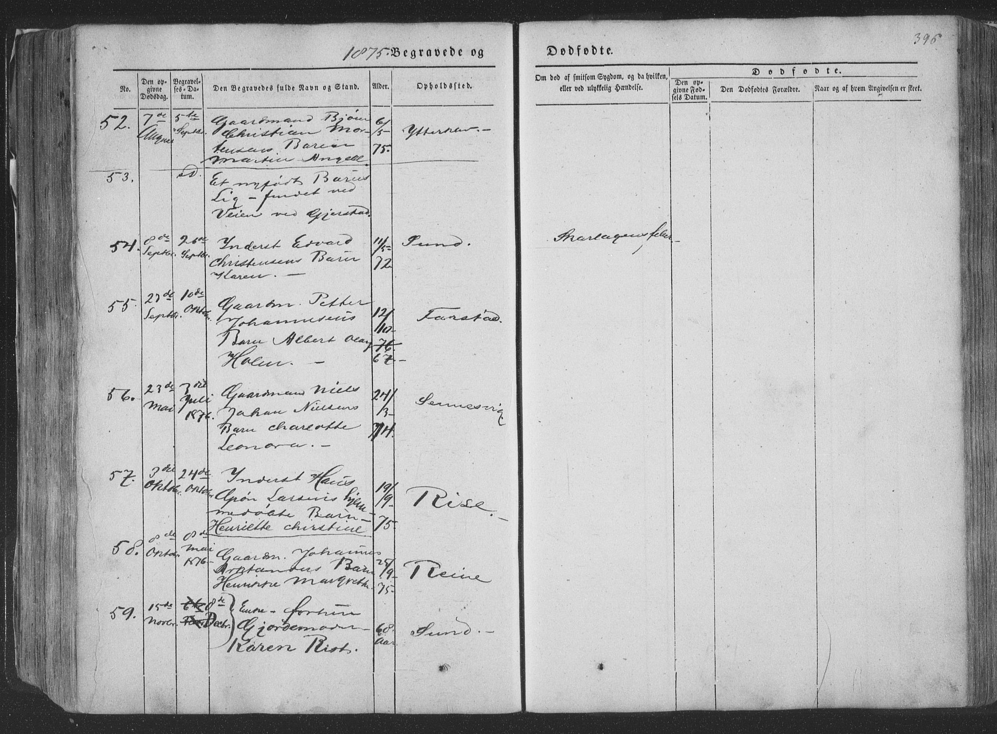 Ministerialprotokoller, klokkerbøker og fødselsregistre - Nordland, AV/SAT-A-1459/881/L1165: Parish register (copy) no. 881C02, 1854-1876, p. 396