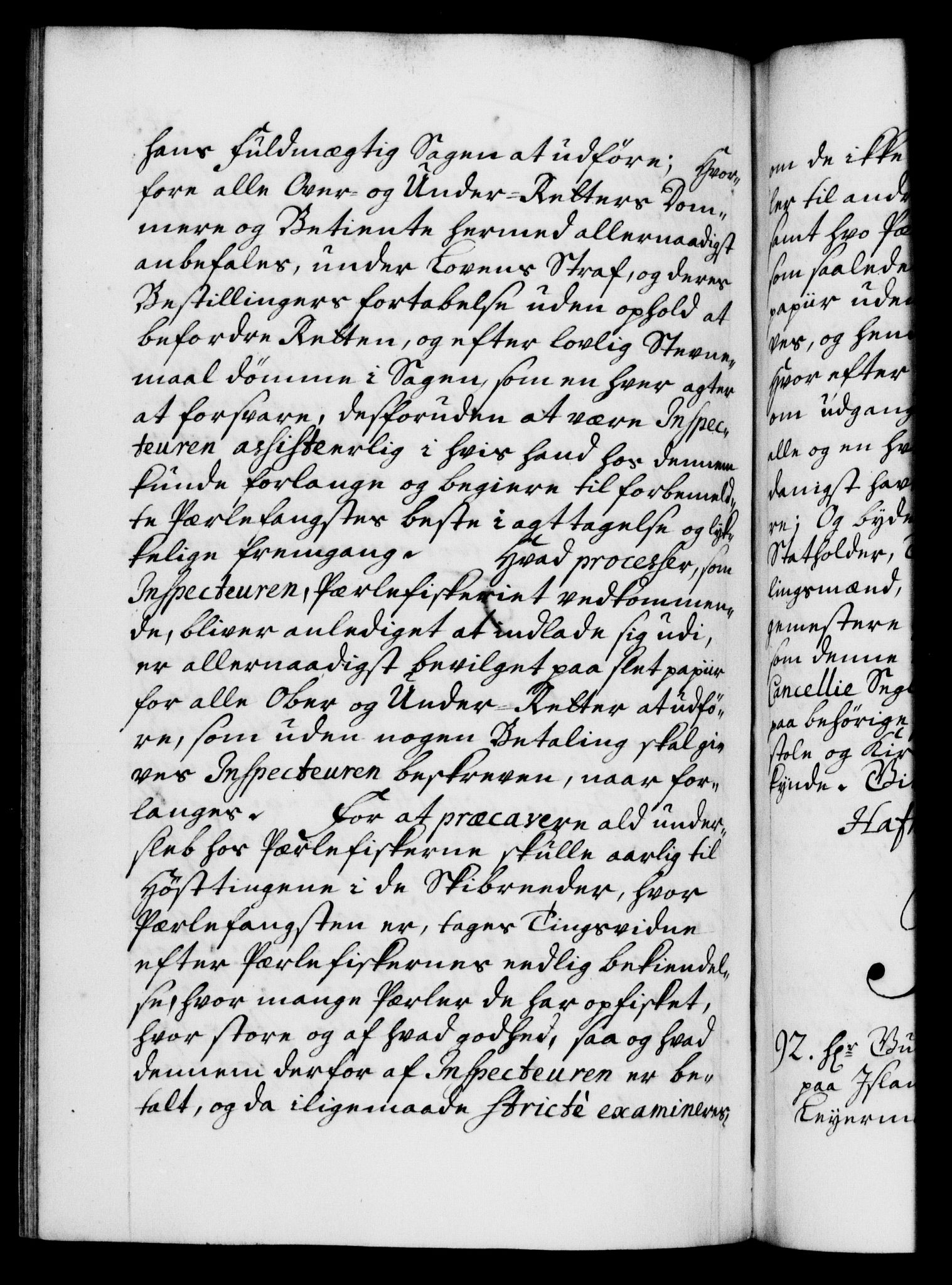 Danske Kanselli 1572-1799, AV/RA-EA-3023/F/Fc/Fca/Fcaa/L0022: Norske registre, 1716-1719, p. 343b