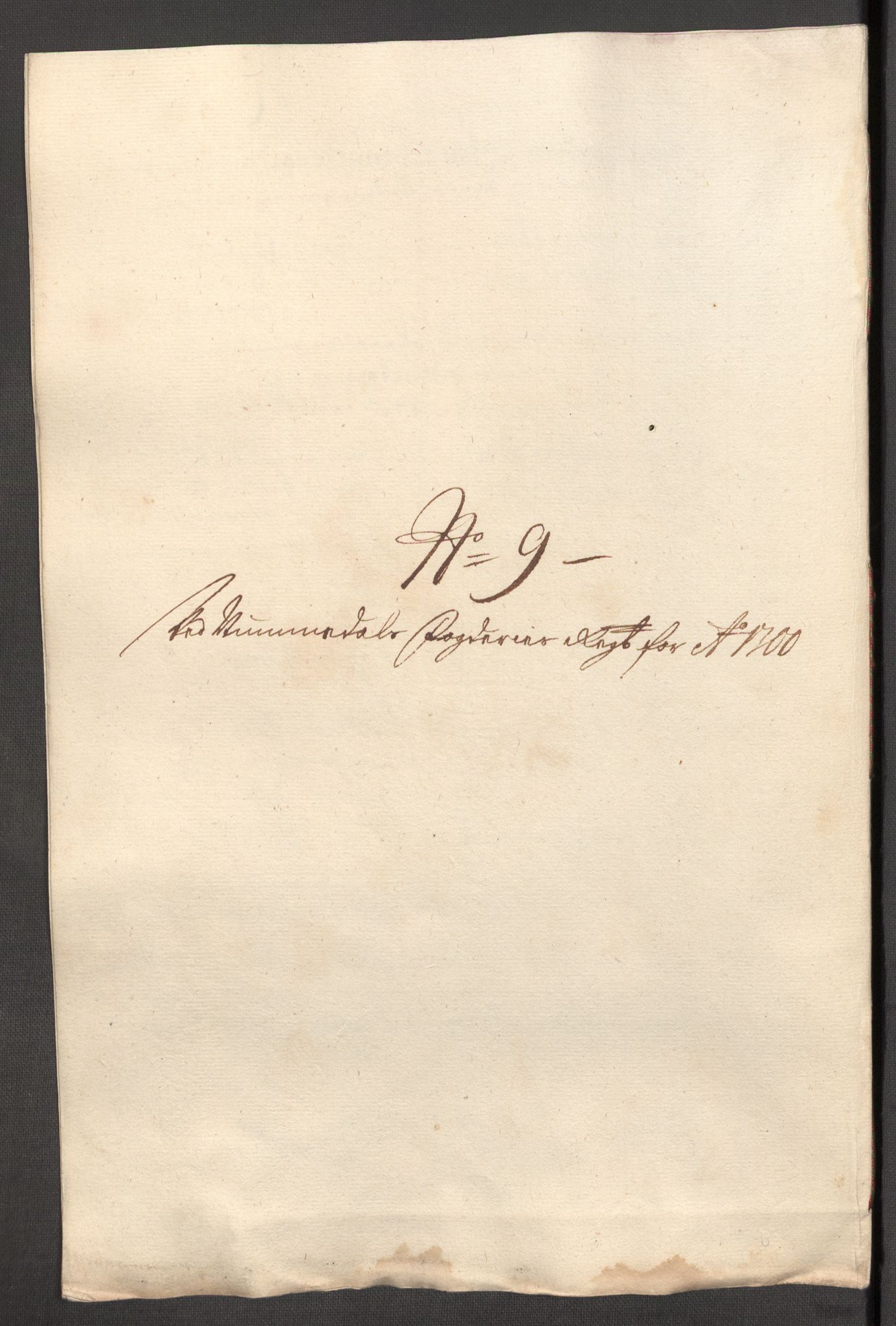 Rentekammeret inntil 1814, Reviderte regnskaper, Fogderegnskap, RA/EA-4092/R64/L4426: Fogderegnskap Namdal, 1699-1700, p. 312