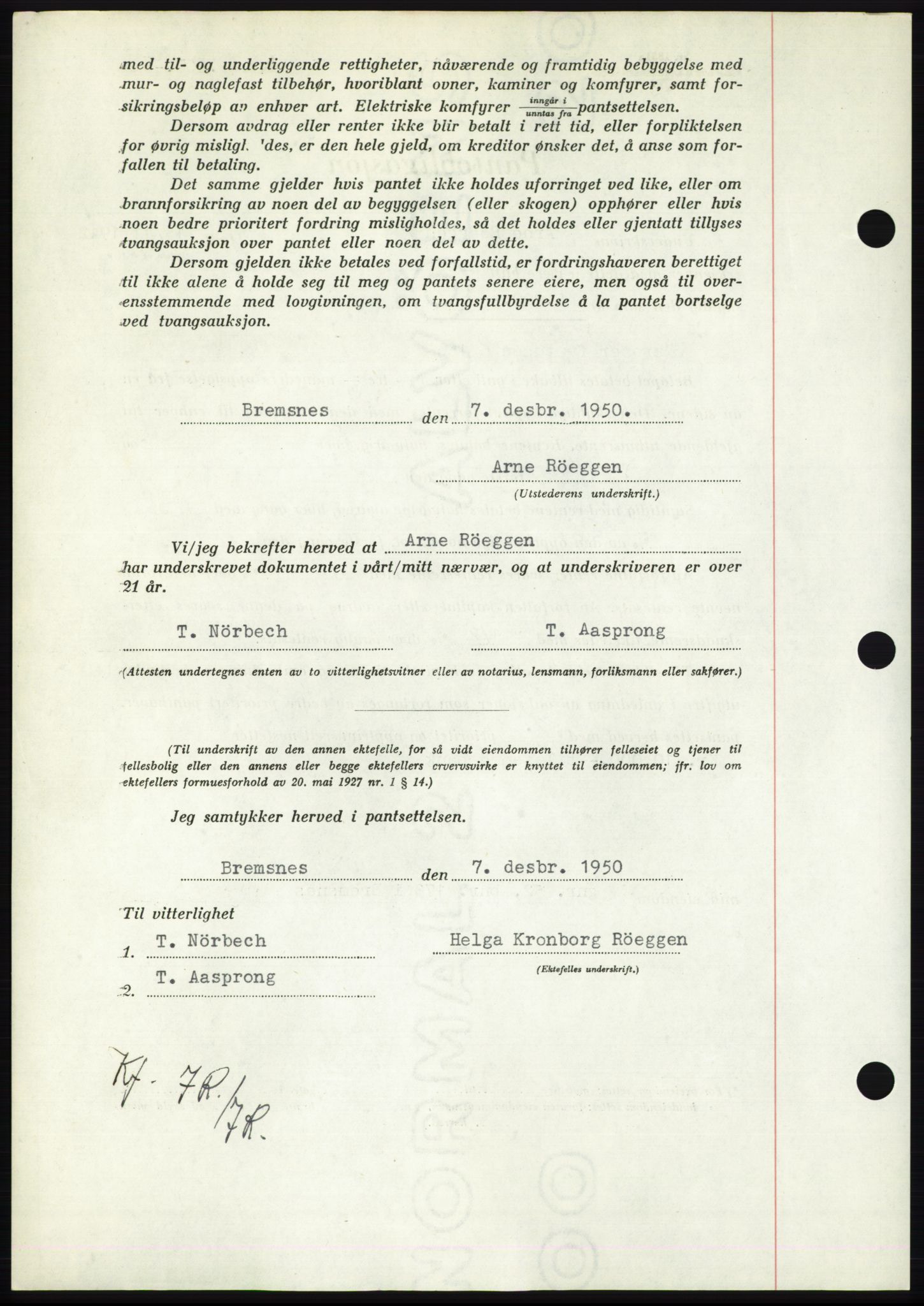 Nordmøre sorenskriveri, AV/SAT-A-4132/1/2/2Ca: Mortgage book no. B106, 1950-1950, Diary no: : 3956/1950