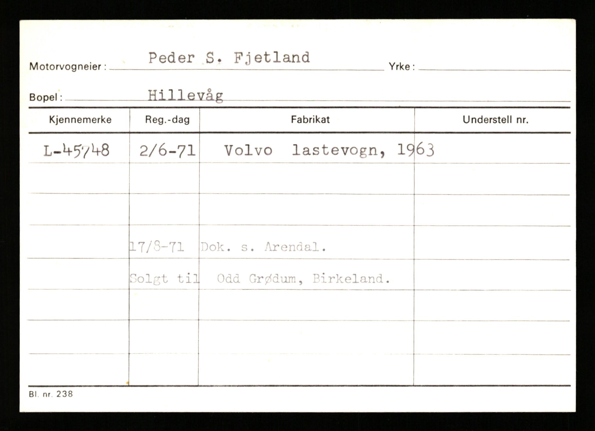 Stavanger trafikkstasjon, SAST/A-101942/0/G/L0006: Registreringsnummer: 34250 - 49007, 1930-1971, p. 2902