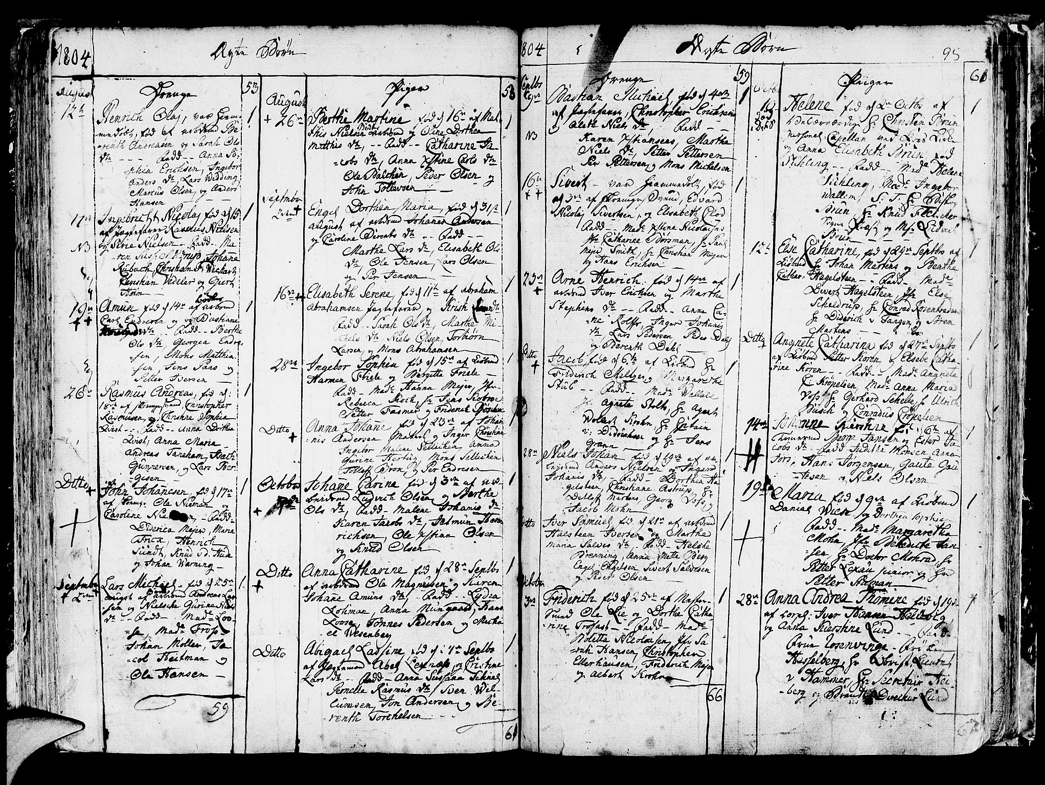 Korskirken sokneprestembete, SAB/A-76101/H/Haa/L0006: Parish register (official) no. A 6, 1790-1820, p. 95