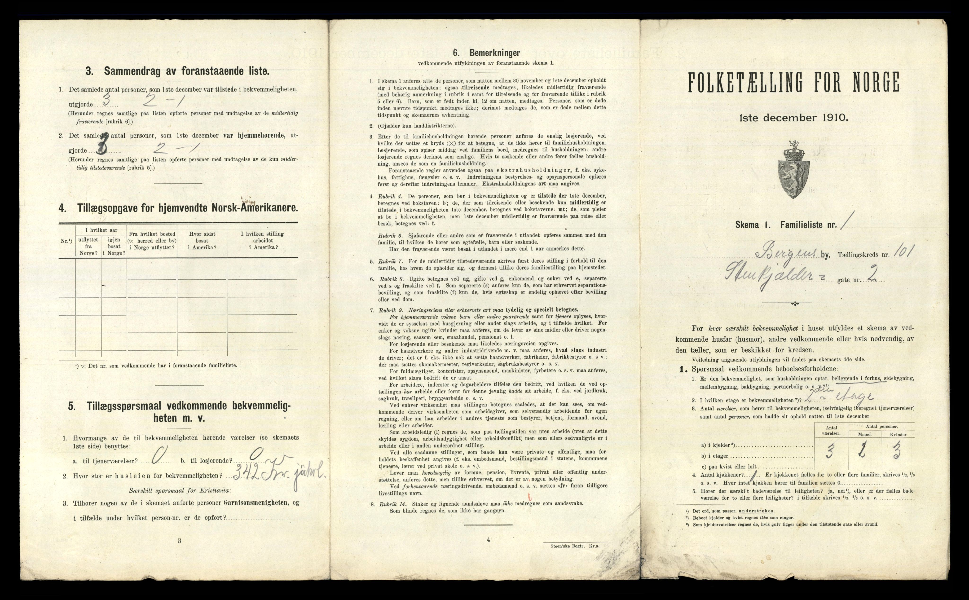 RA, 1910 census for Bergen, 1910, p. 35031