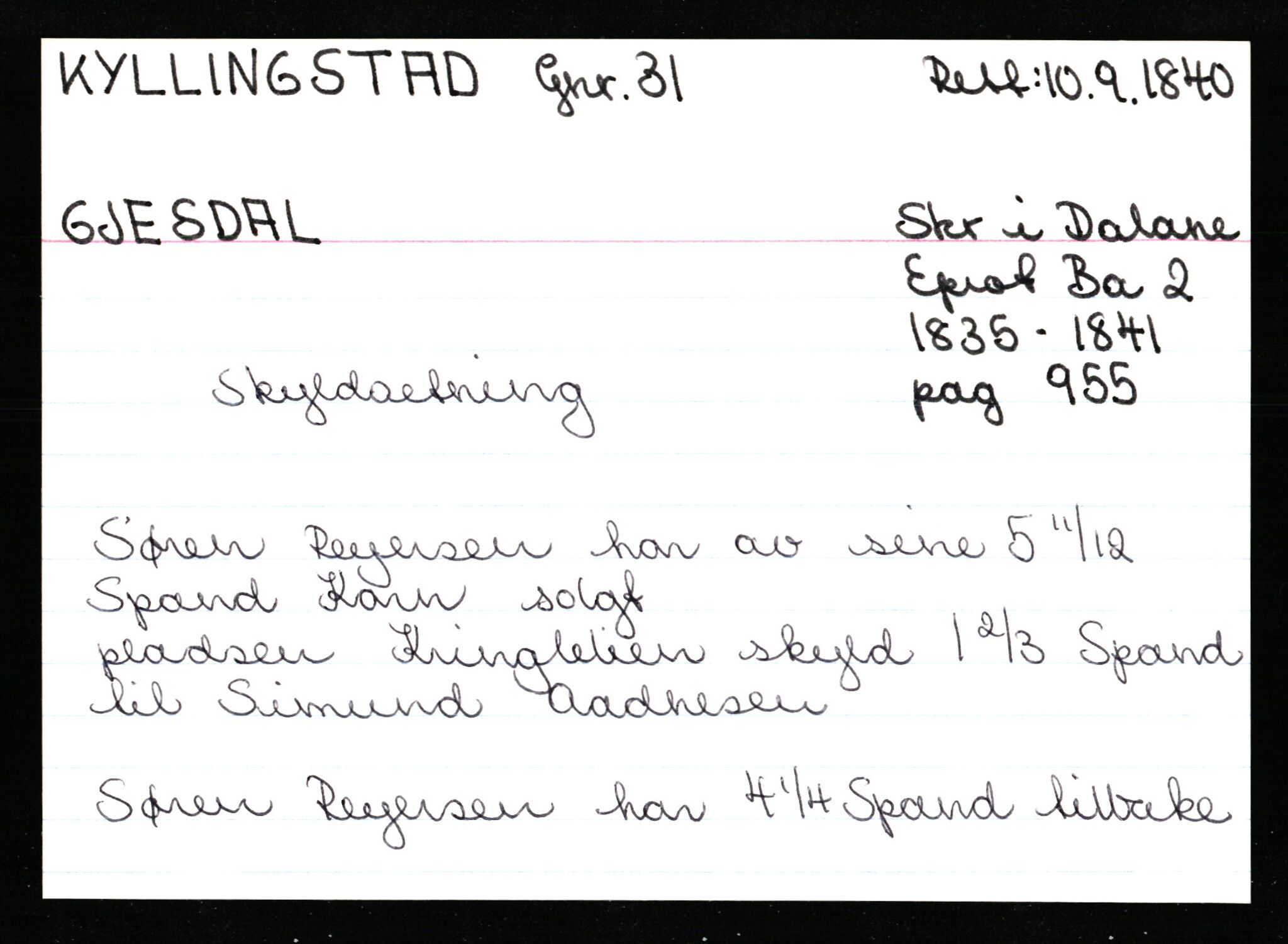 Statsarkivet i Stavanger, AV/SAST-A-101971/03/Y/Ym/L0033: Åstedskort sortert etter gårdsnavn: Kvelland - Lagestranden, 1600-1950, p. 483