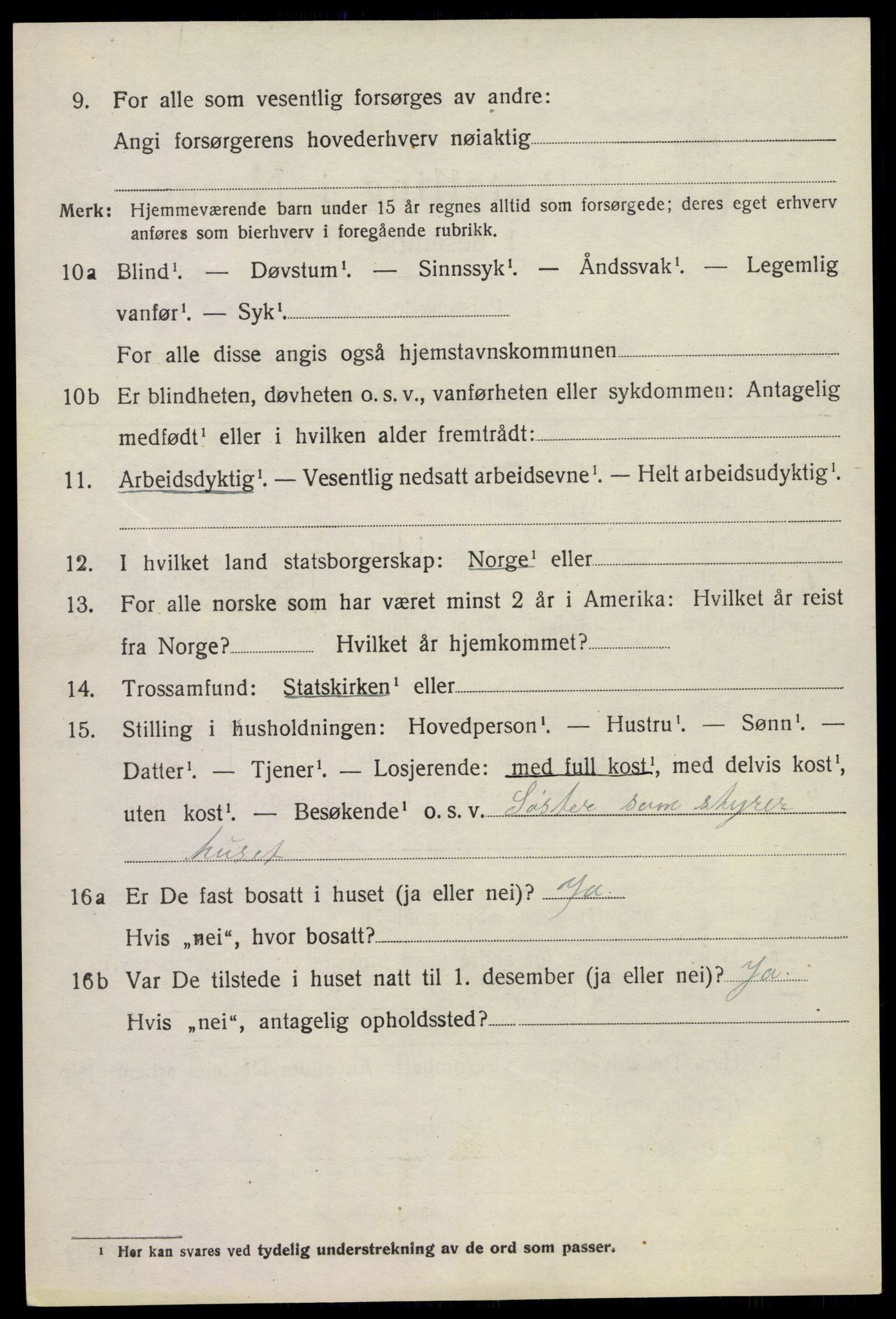 SAKO, 1920 census for Bø (Telemark), 1920, p. 6557