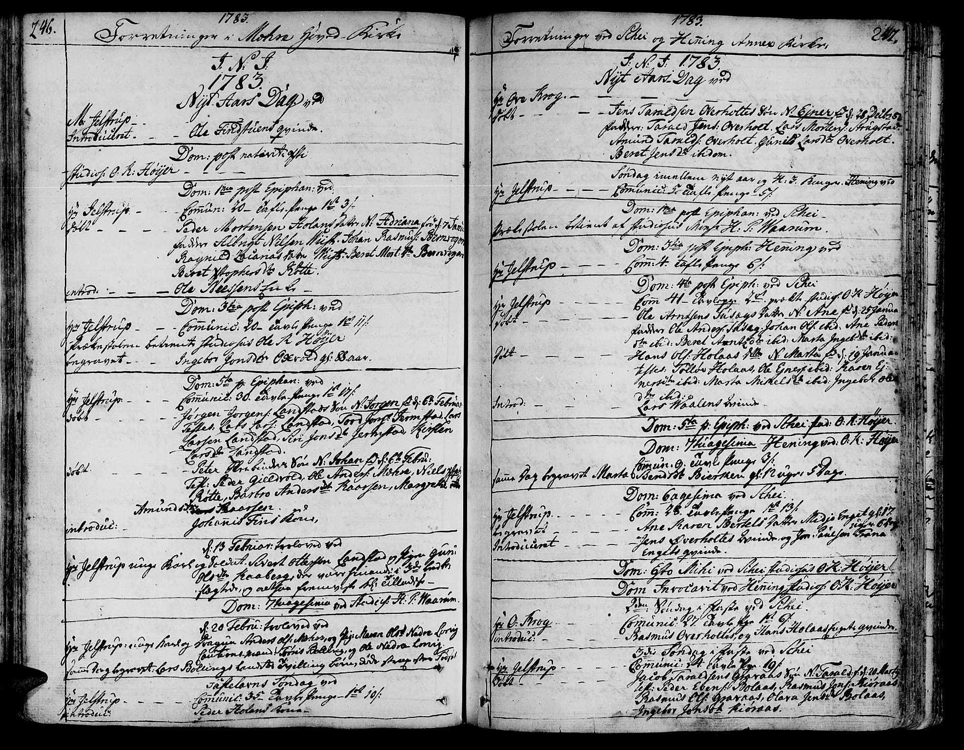 Ministerialprotokoller, klokkerbøker og fødselsregistre - Nord-Trøndelag, SAT/A-1458/735/L0331: Parish register (official) no. 735A02, 1762-1794, p. 246-247