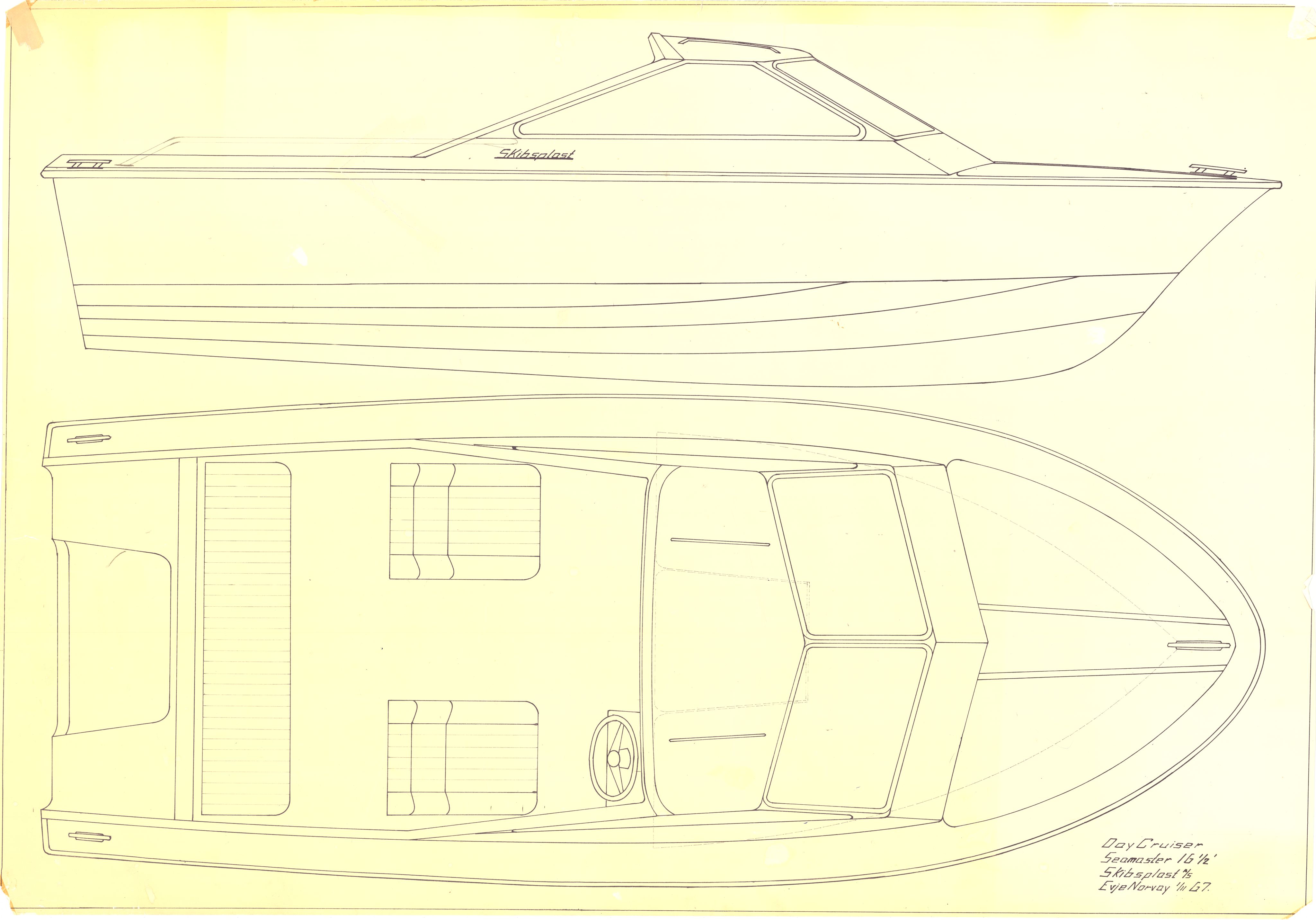Skibsplast, AAKS/PA-2968/01/T/T02/L0001: Seamaster 16' sliding top - 1964, 1964