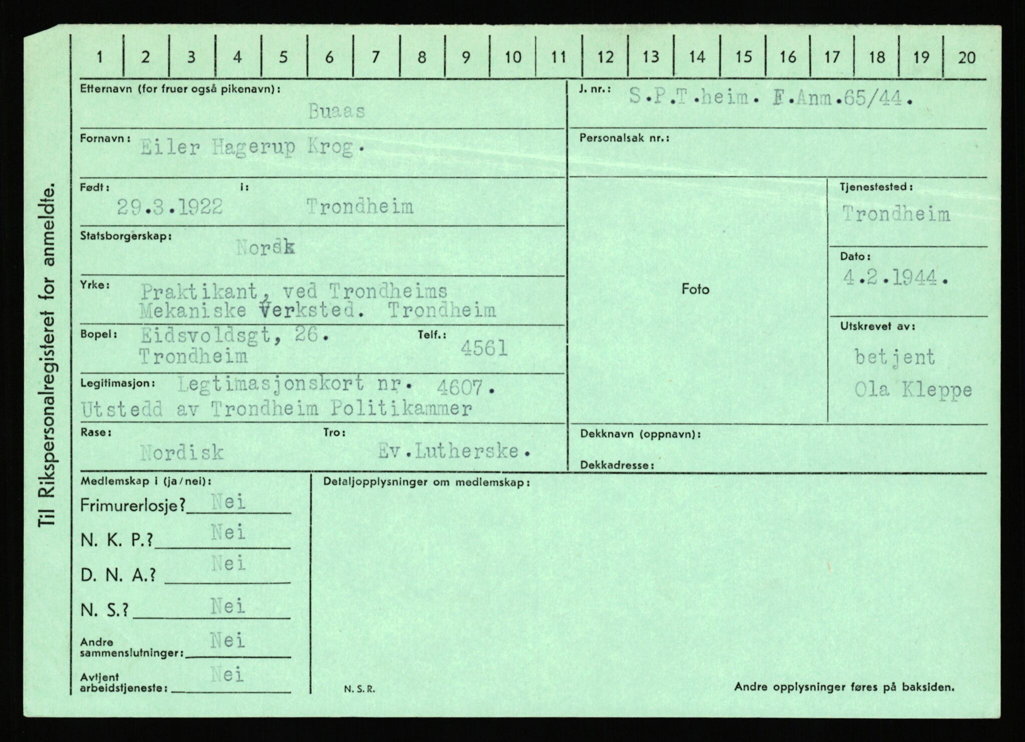 Statspolitiet - Hovedkontoret / Osloavdelingen, AV/RA-S-1329/C/Ca/L0003: Brechan - Eichinger	, 1943-1945, p. 979