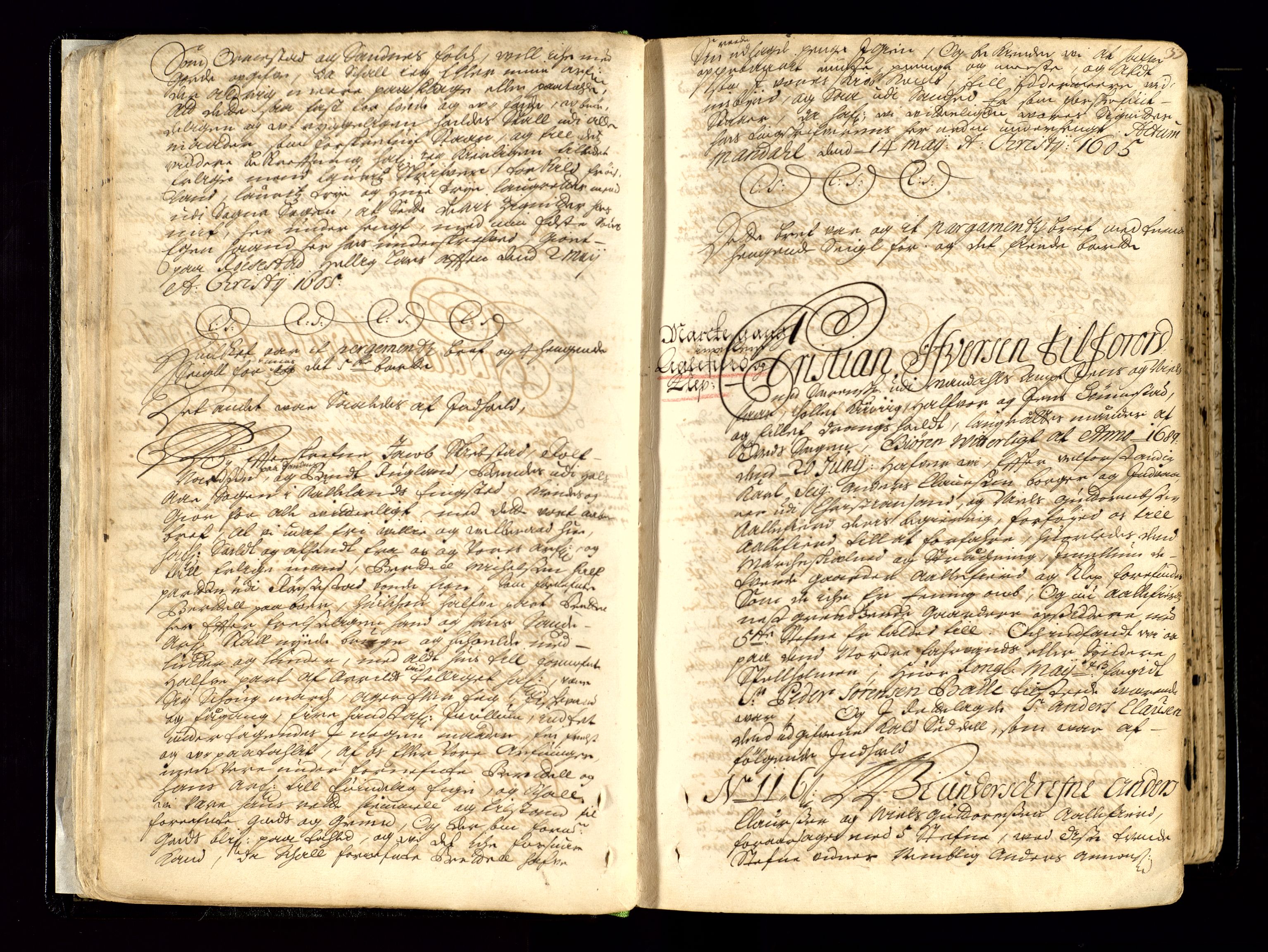 Mandal sorenskriveri, AV/SAK-1221-0005/001/F/Fb/L0001: Ekstrarettsprotokoll nr 1, 1688-1707, p. 33