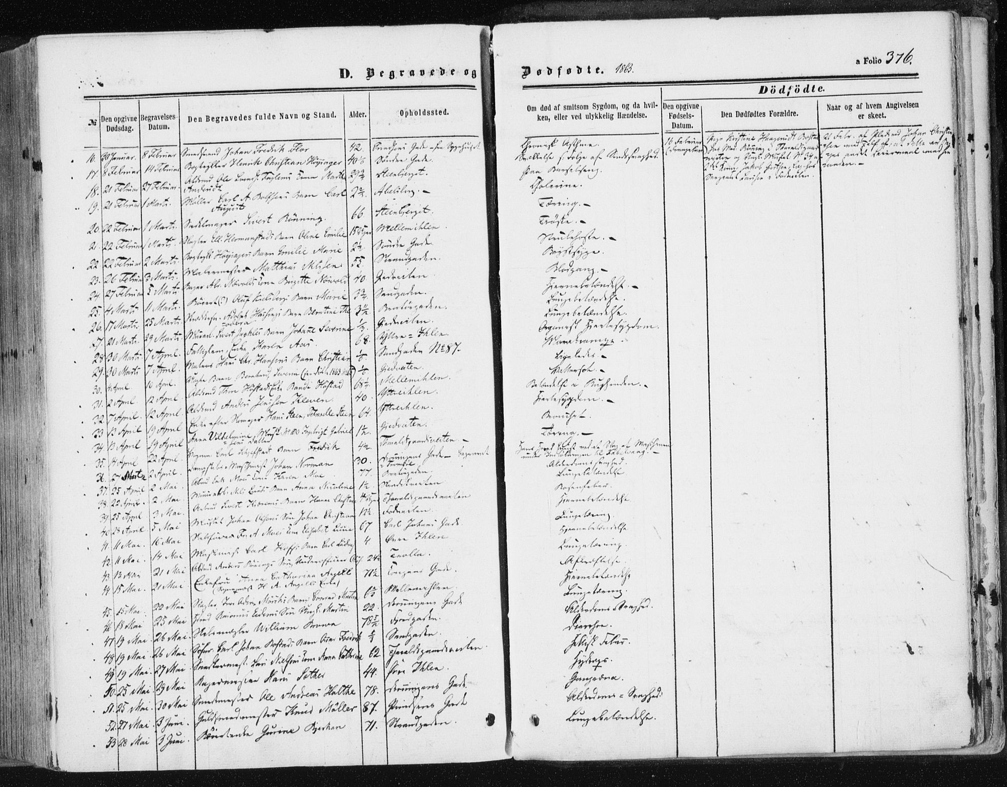 Ministerialprotokoller, klokkerbøker og fødselsregistre - Sør-Trøndelag, SAT/A-1456/602/L0115: Parish register (official) no. 602A13, 1860-1872, p. 376
