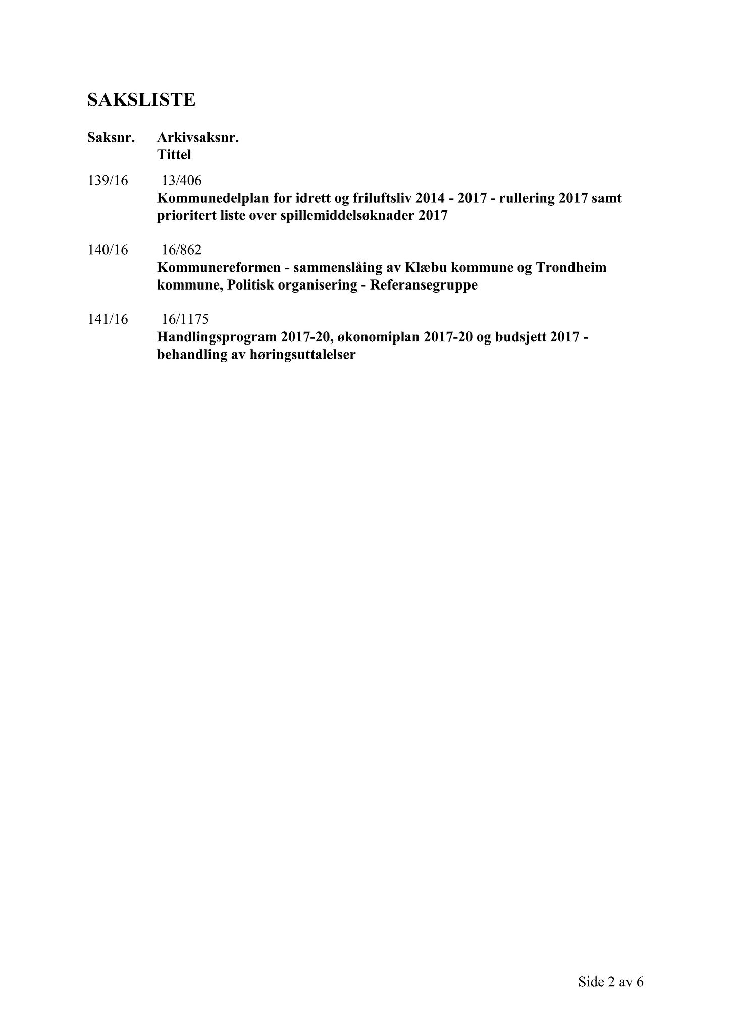 Klæbu Kommune, TRKO/KK/02-FS/L009: Formannsskapet - Møtedokumenter, 2016, p. 3935