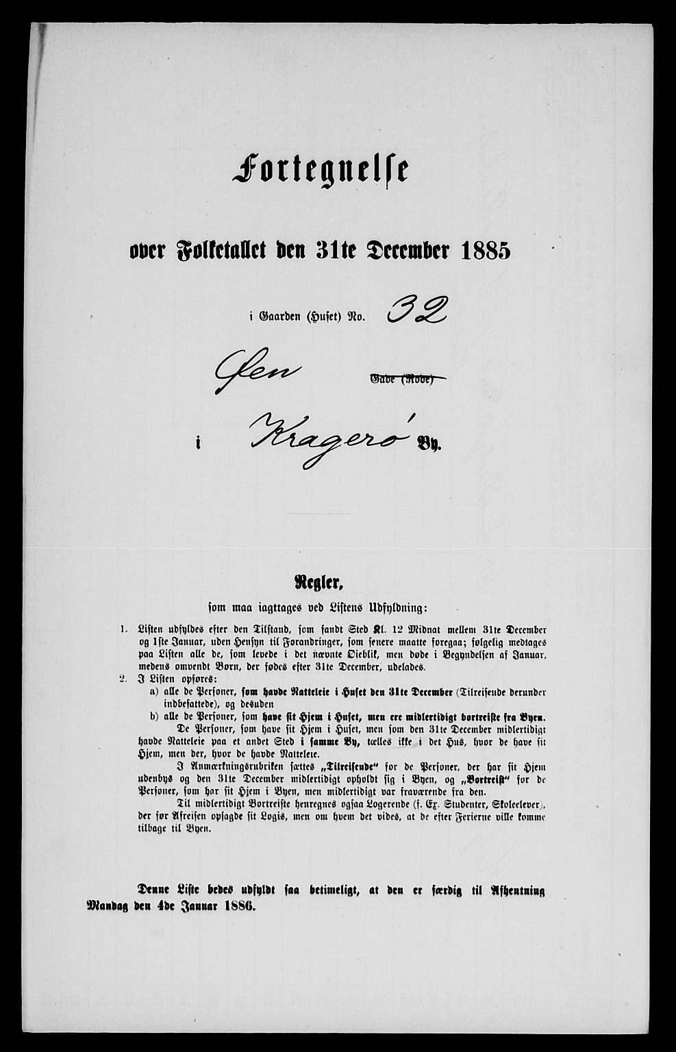 SAKO, 1885 census for 0801 Kragerø, 1885, p. 523